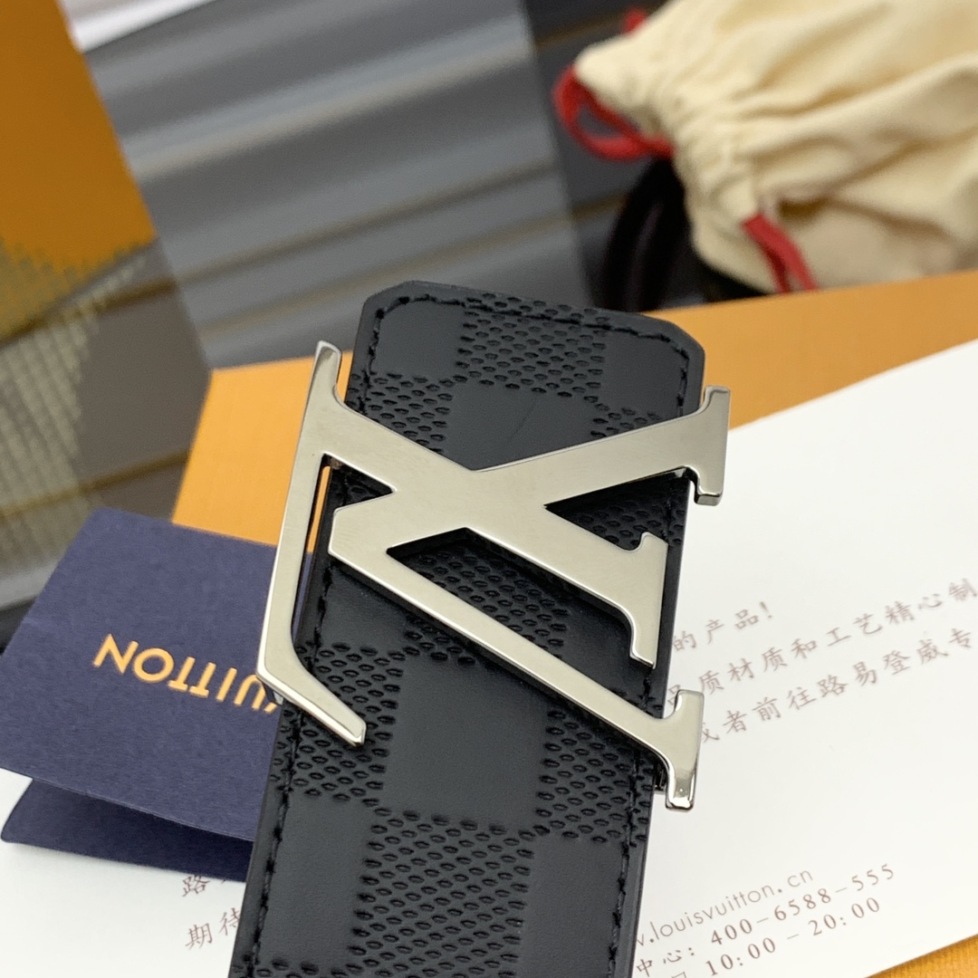 Louis Vuitton Male Basic Belt Cow Leather 13514-m-l