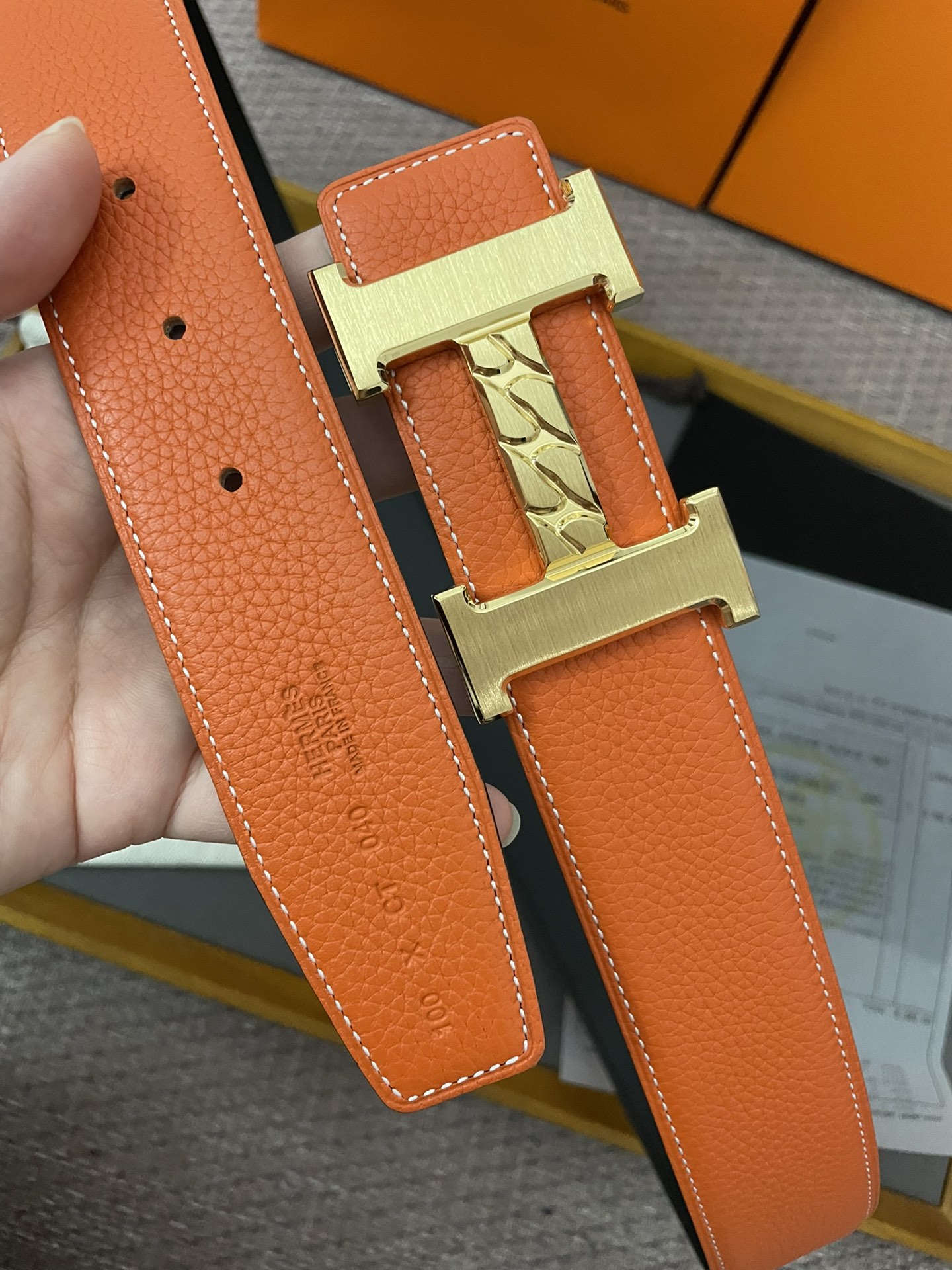 Hermès Male Basic Belt Cow Leather 13514-m