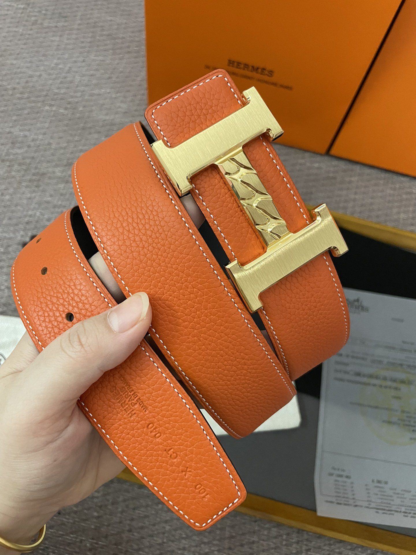 Hermès Male Basic Belt Cow Leather 13514-m