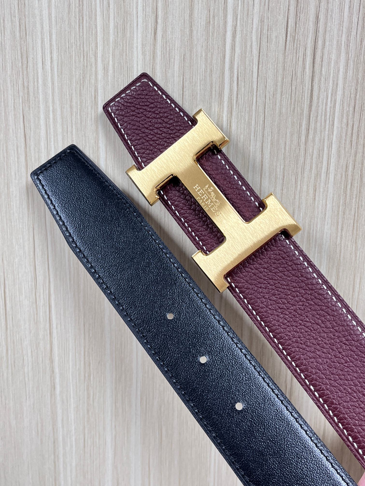 Hermès Male Basic Belt Cow Leather Black 13514