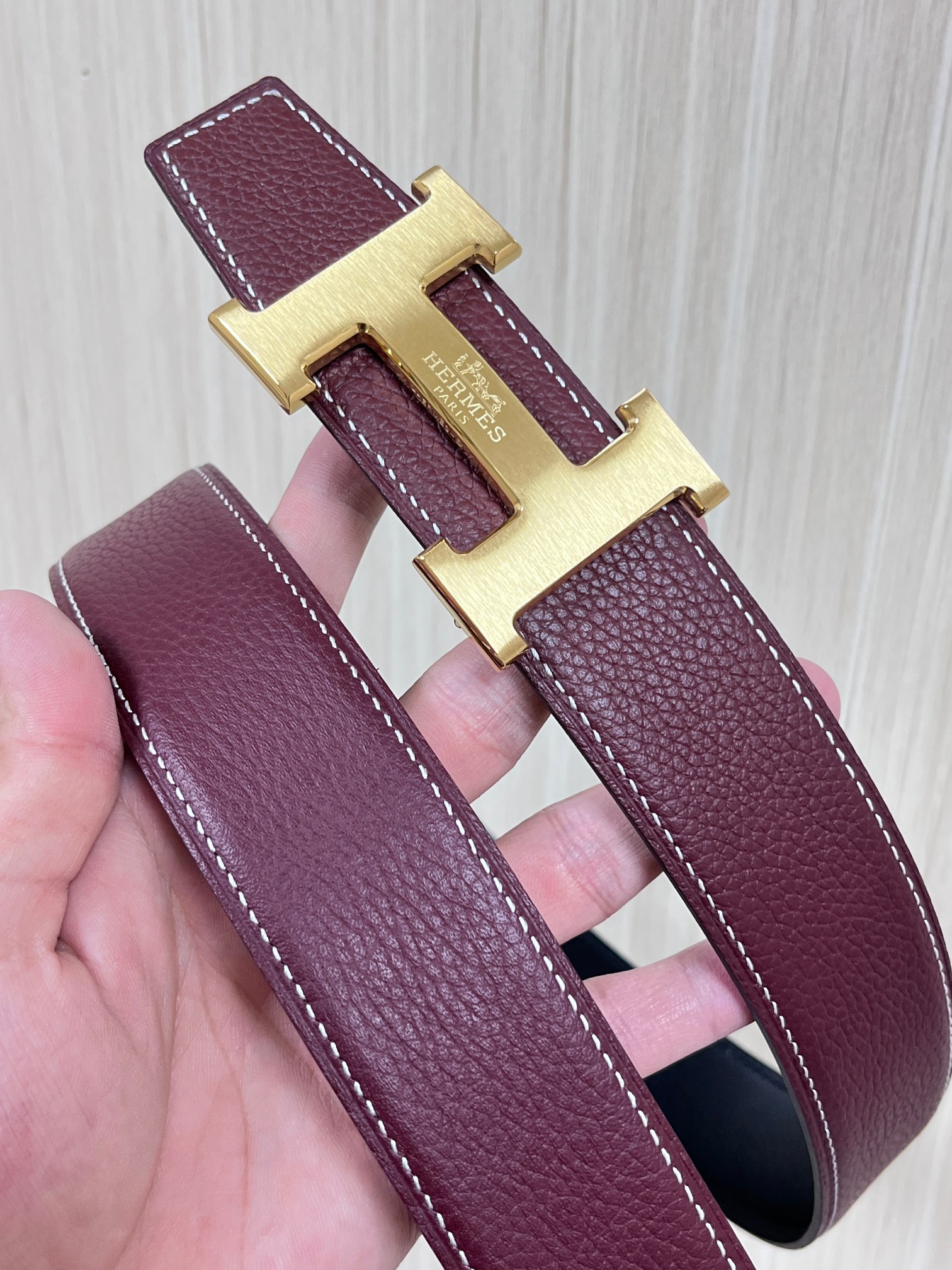 Hermès Male Basic Belt Cow Leather Black 13514