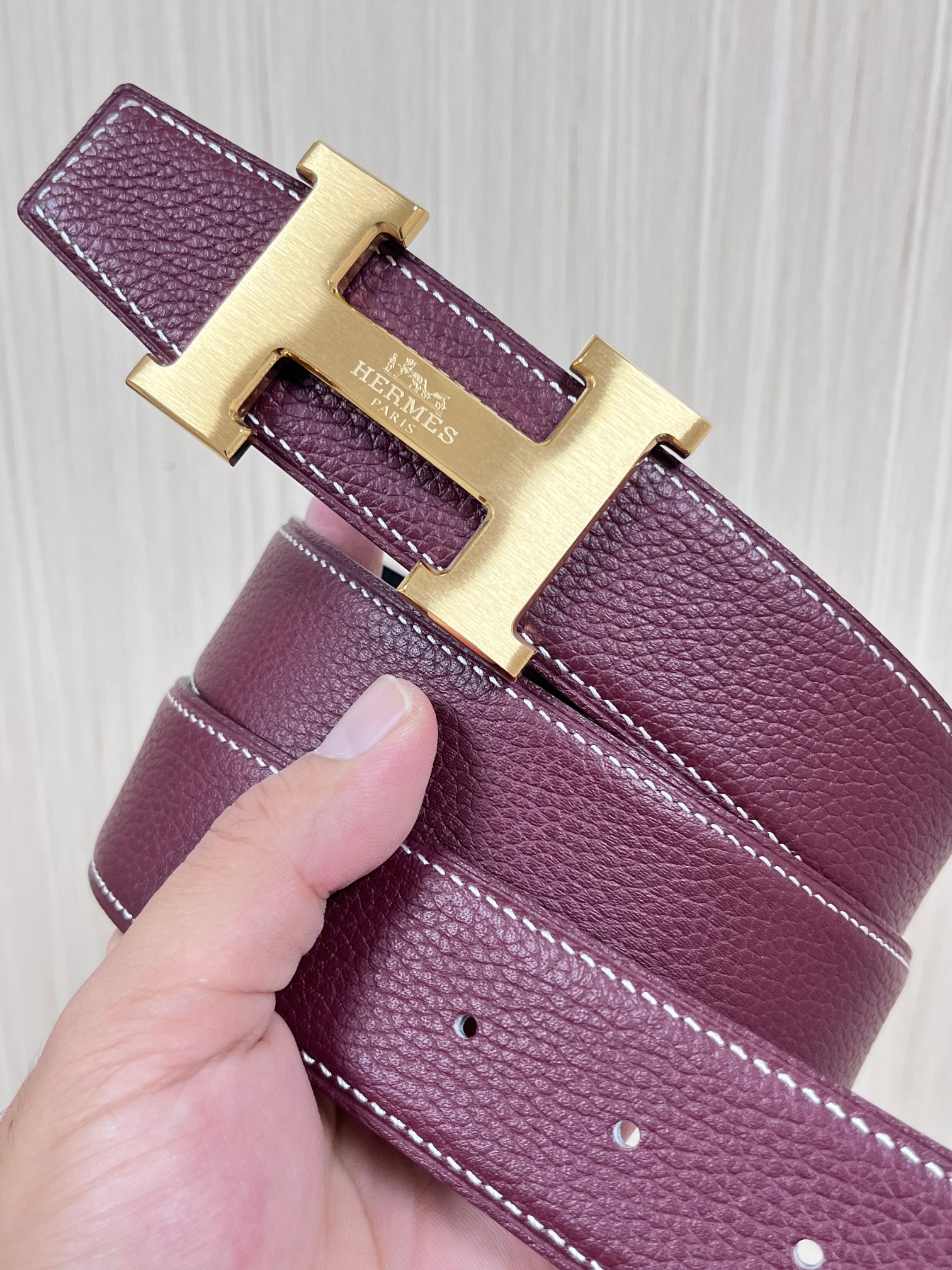 Hermès Male Basic Belt Cow Leather Black 13514