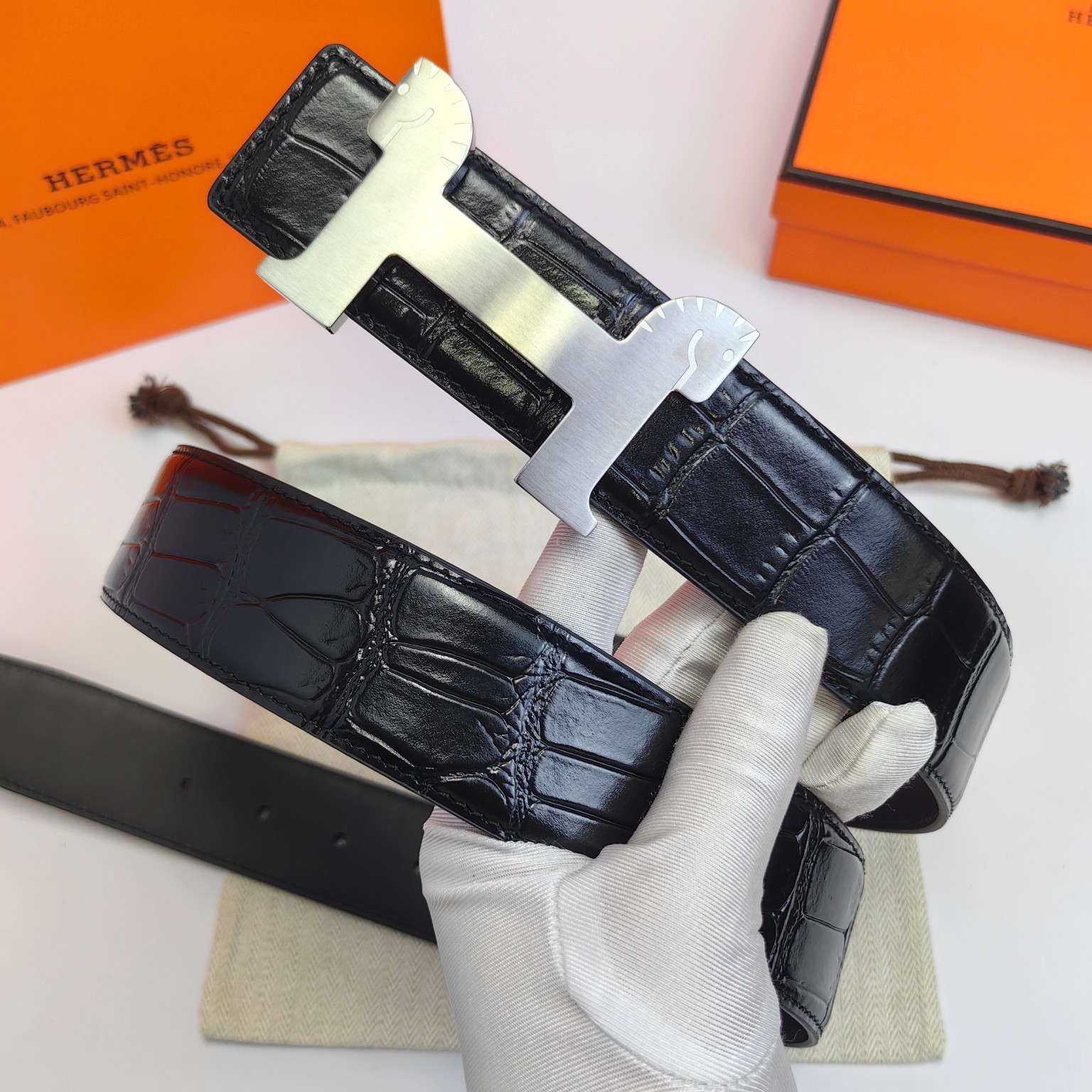 Hermès Male Basic Belt 38mm-s-m