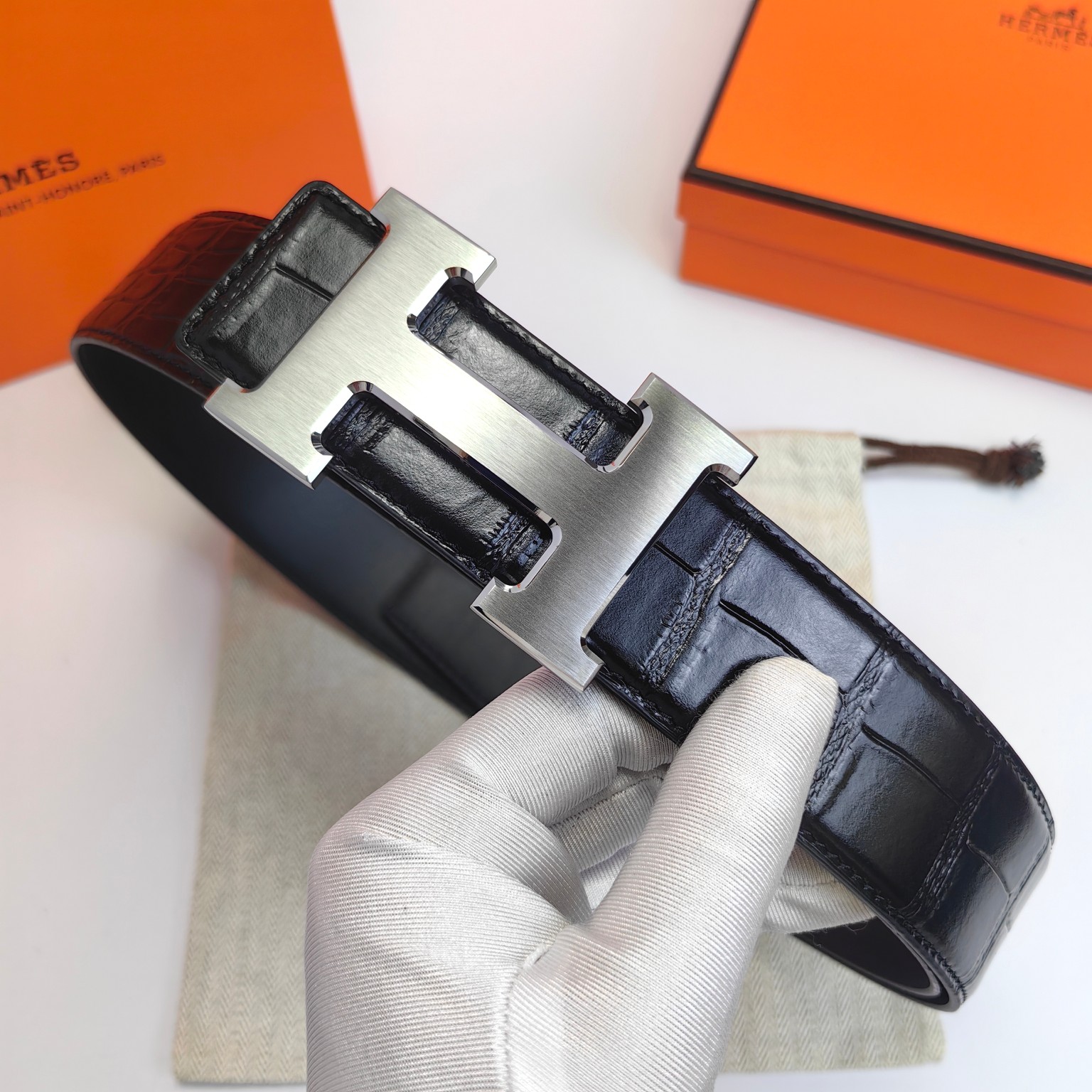 Hermès Male Basic Belt 38mm-s-m