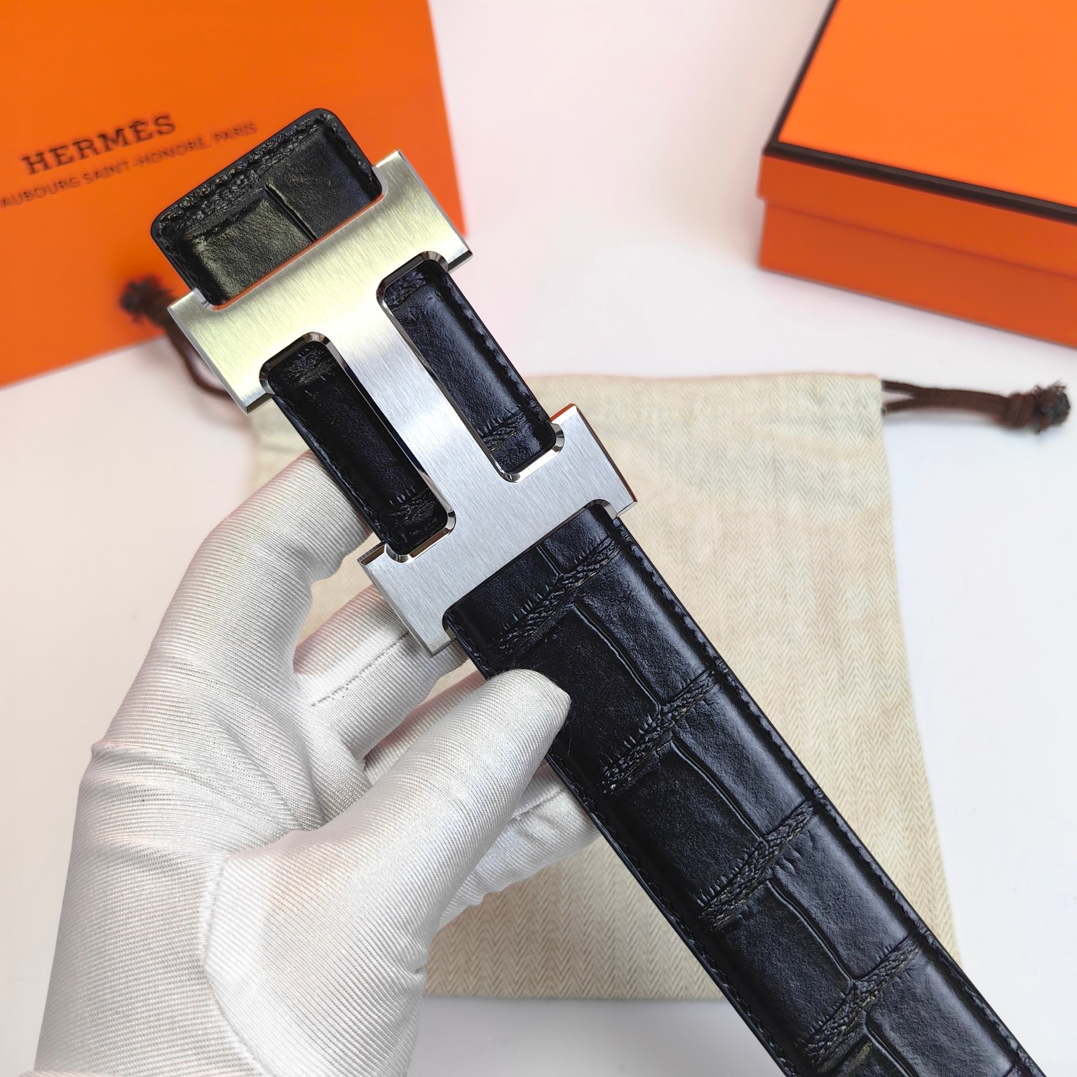 Hermès Male Basic Belt 38mm-s-m