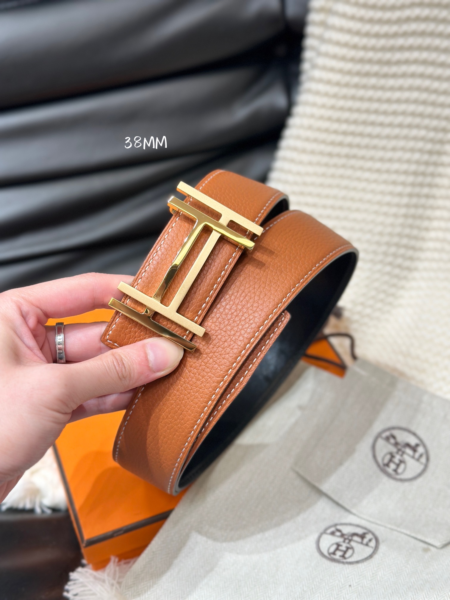 Hermès Male Basic Belt Cow Leather 38mm-s-l