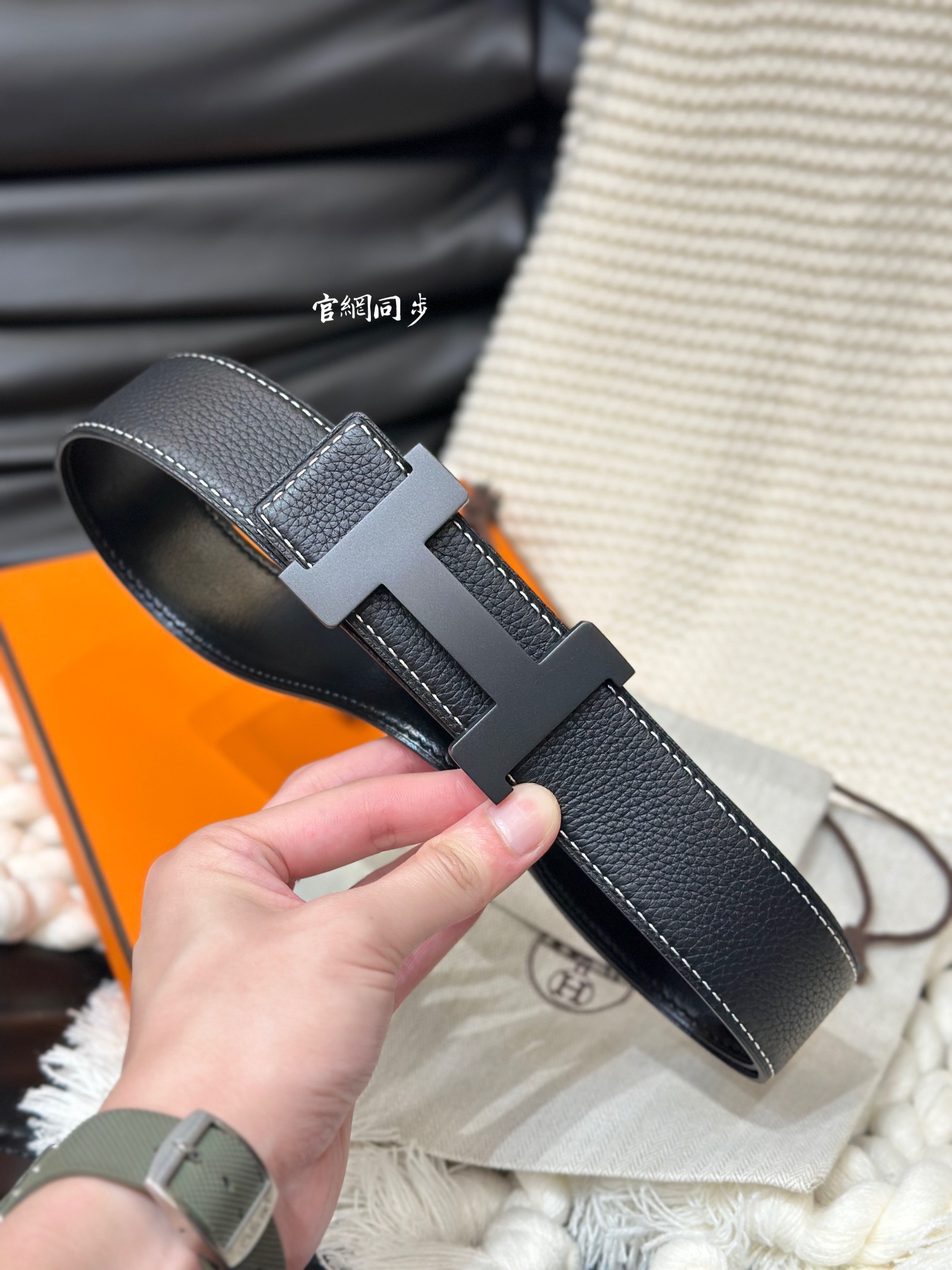 Hermès Male Basic Belt Cow Leather 38mm-s-l