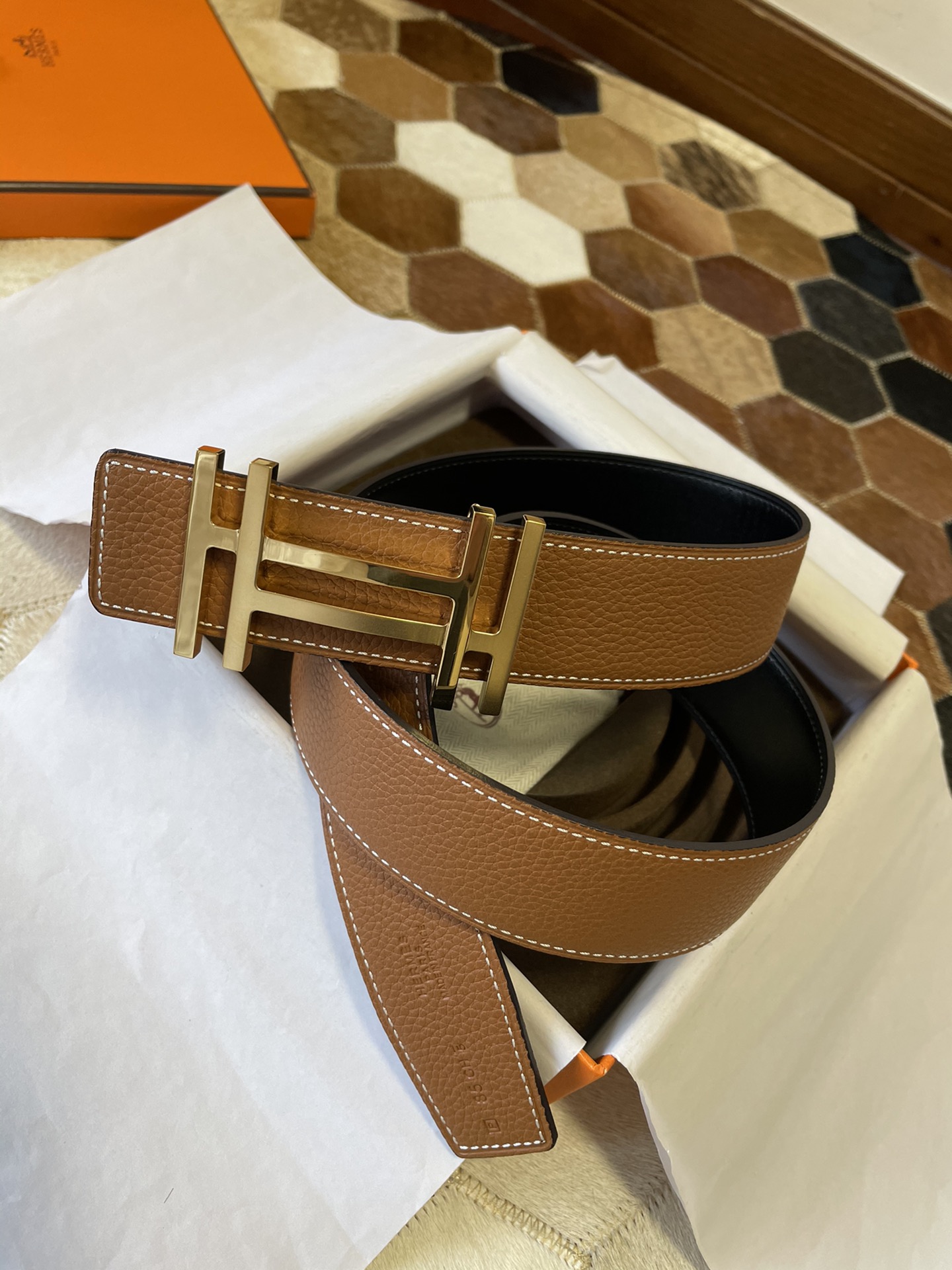 Hermès Male Basic Belt 13514-m