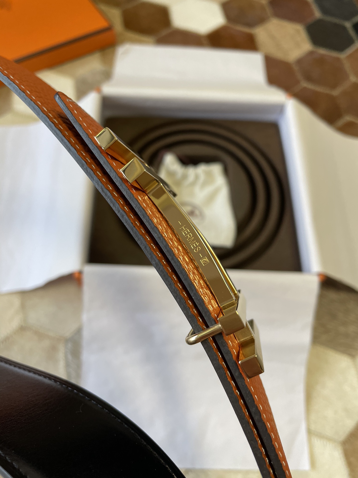 Hermès Male Basic Belt 13514-m
