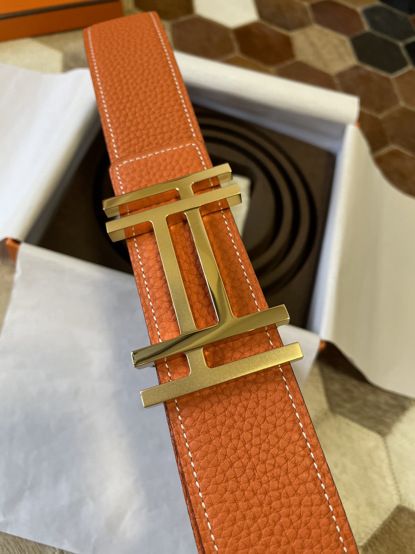 Hermès Male Basic Belt 13514-m