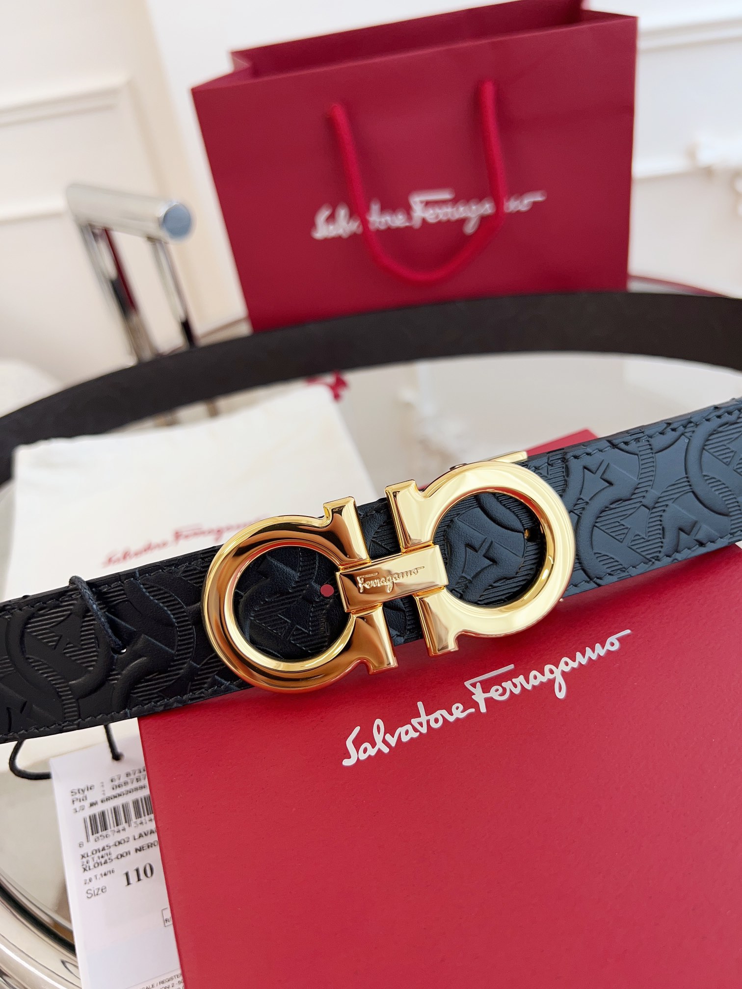 Salvatore Ferragamo Male Basic Belt Cow Leather M