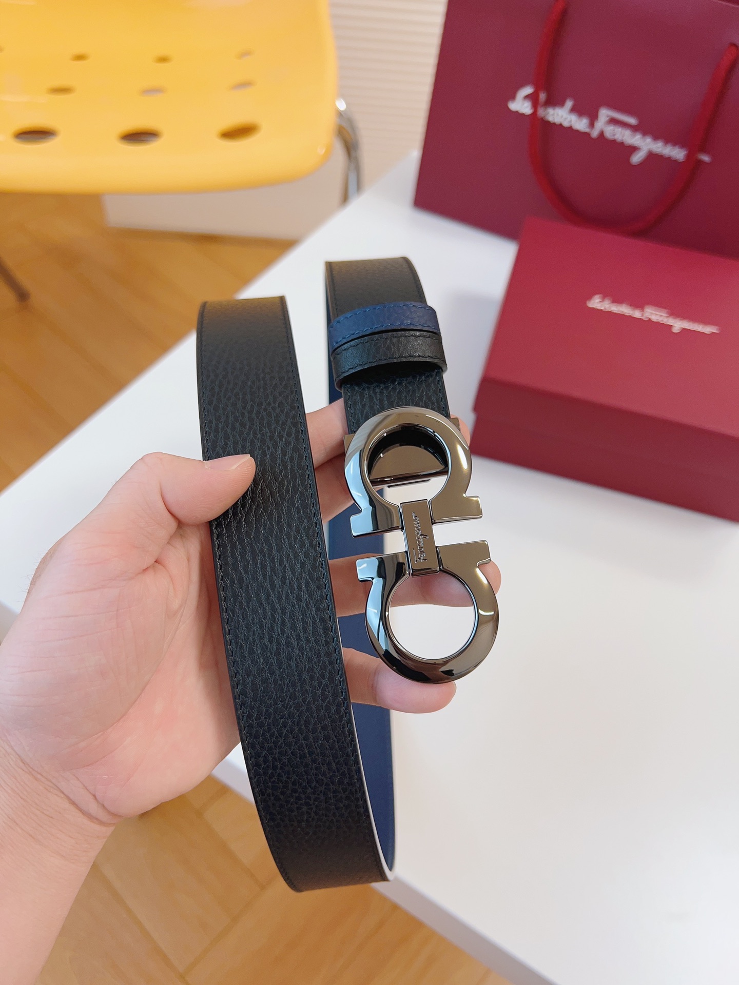 Salvatore Ferragamo Male Basic Belt Cow Leather M