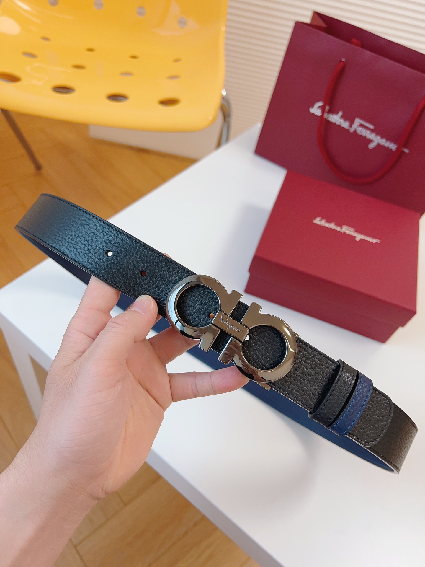 Salvatore Ferragamo Male Basic Belt Cow Leather M