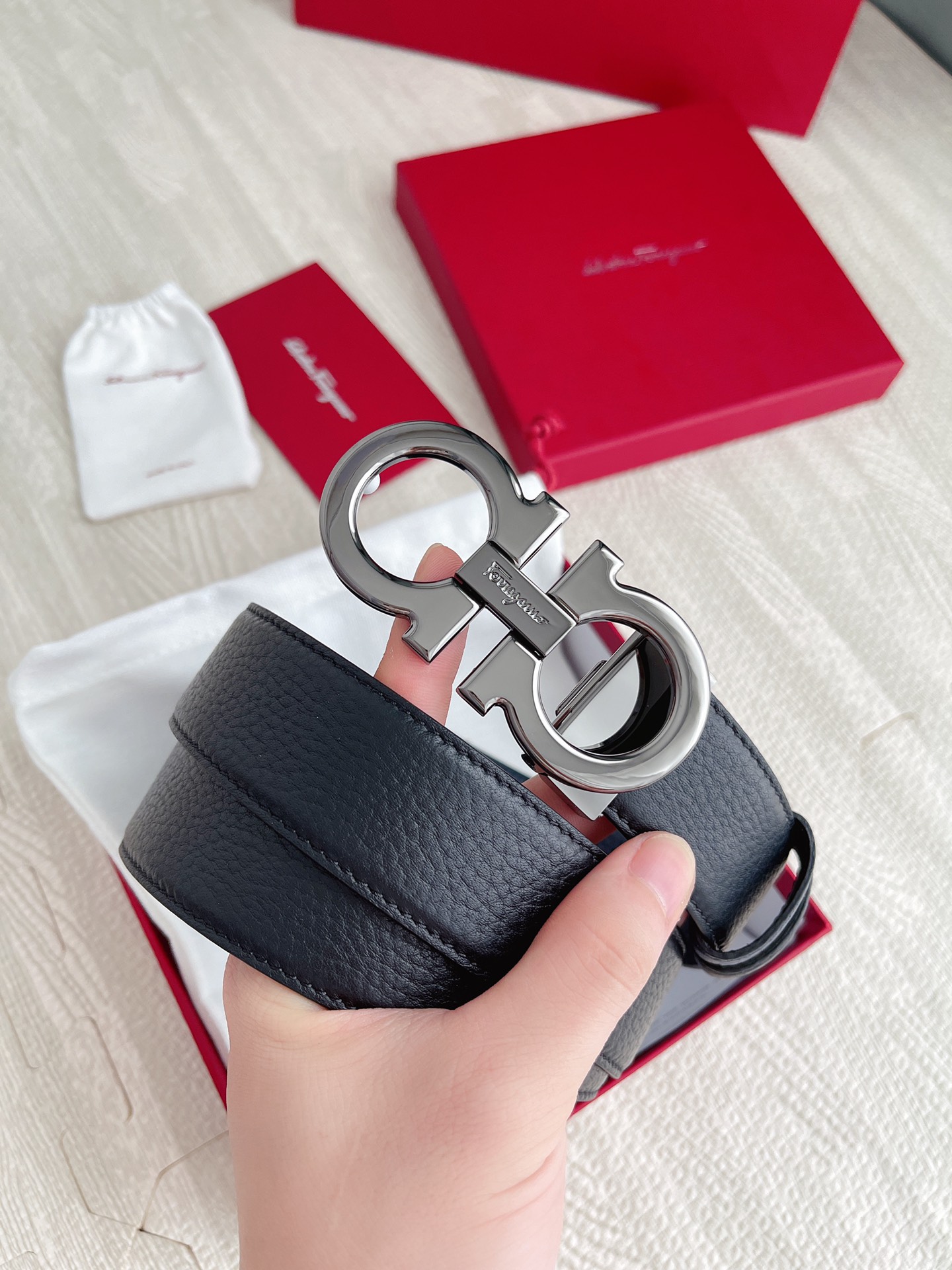 Salvatore Ferragamo Male Basic Belt Cow Leather M