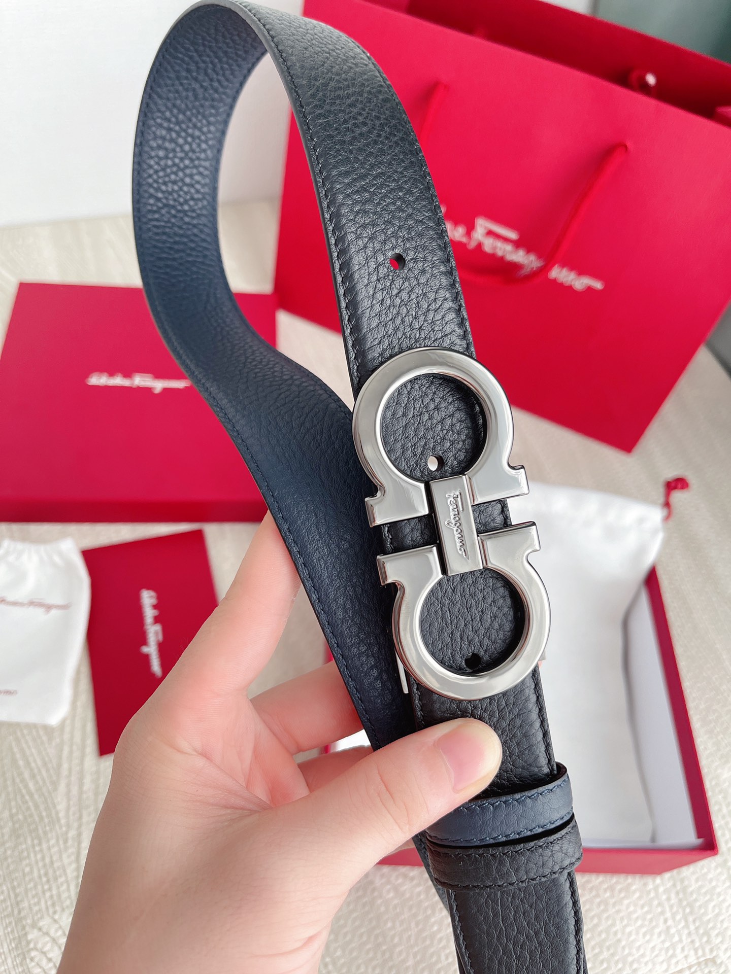 Salvatore Ferragamo Male Basic Belt Cow Leather M