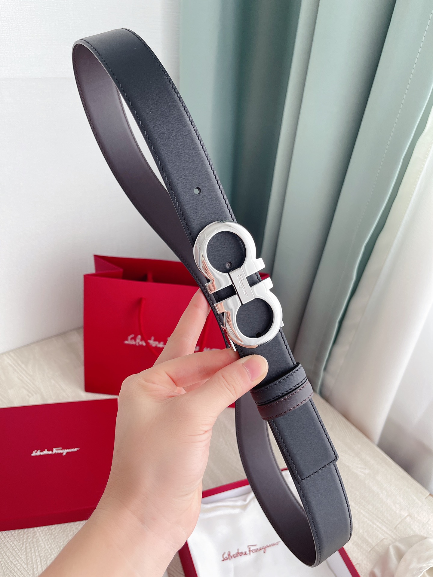 Salvatore Ferragamo Basic Belt Cow Leather