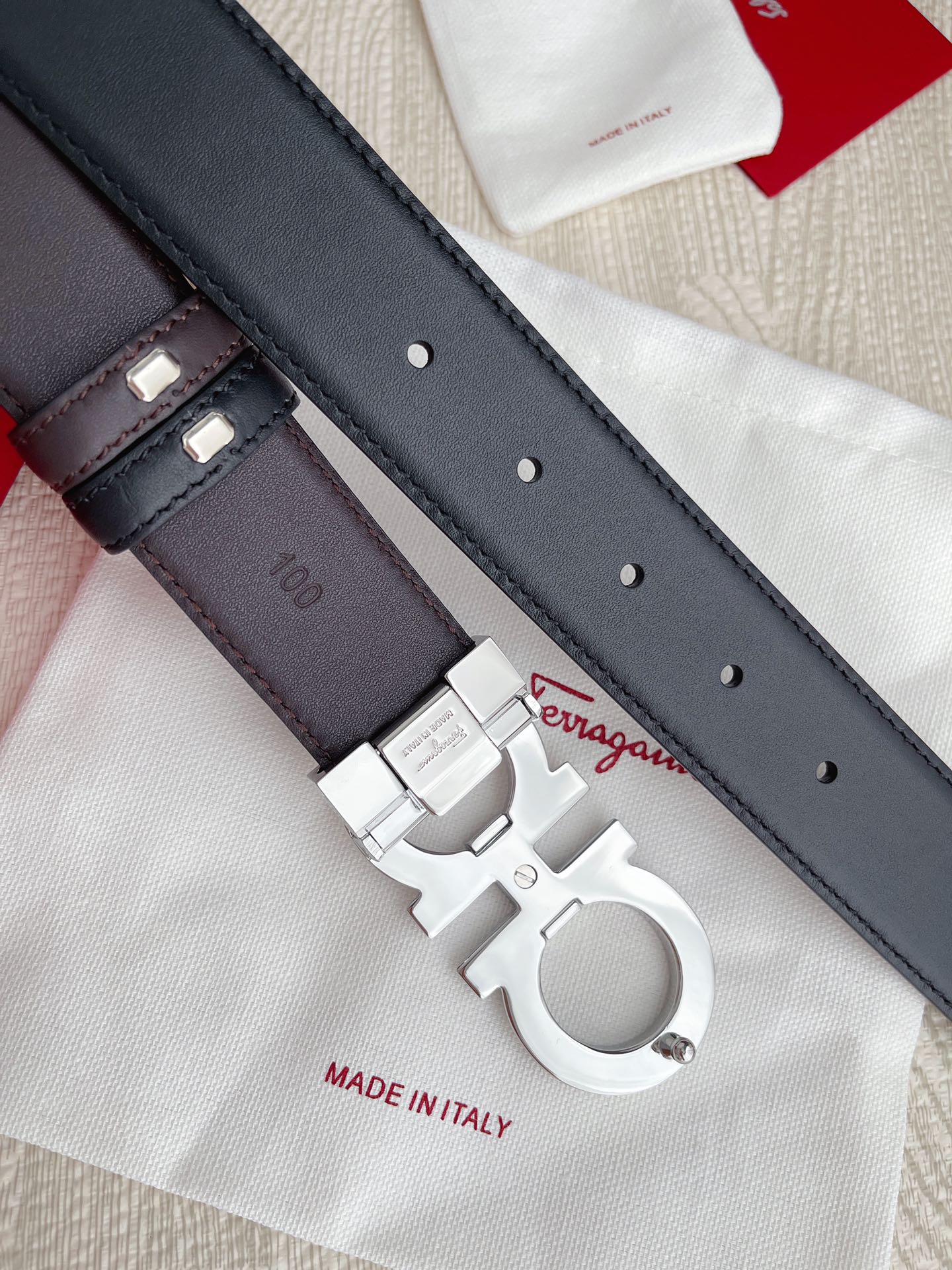 Salvatore Ferragamo Basic Belt Cow Leather