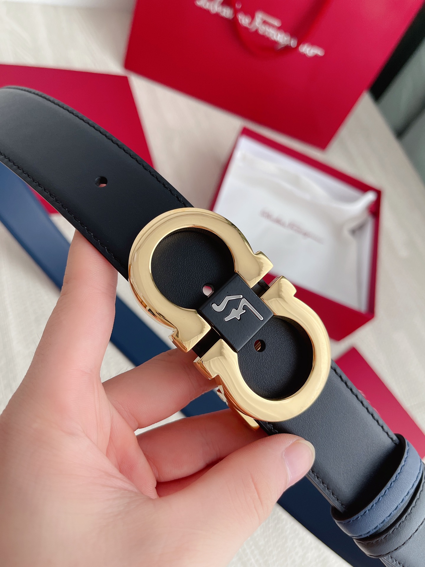 Salvatore Ferragamo Basic Belt Cow Leather