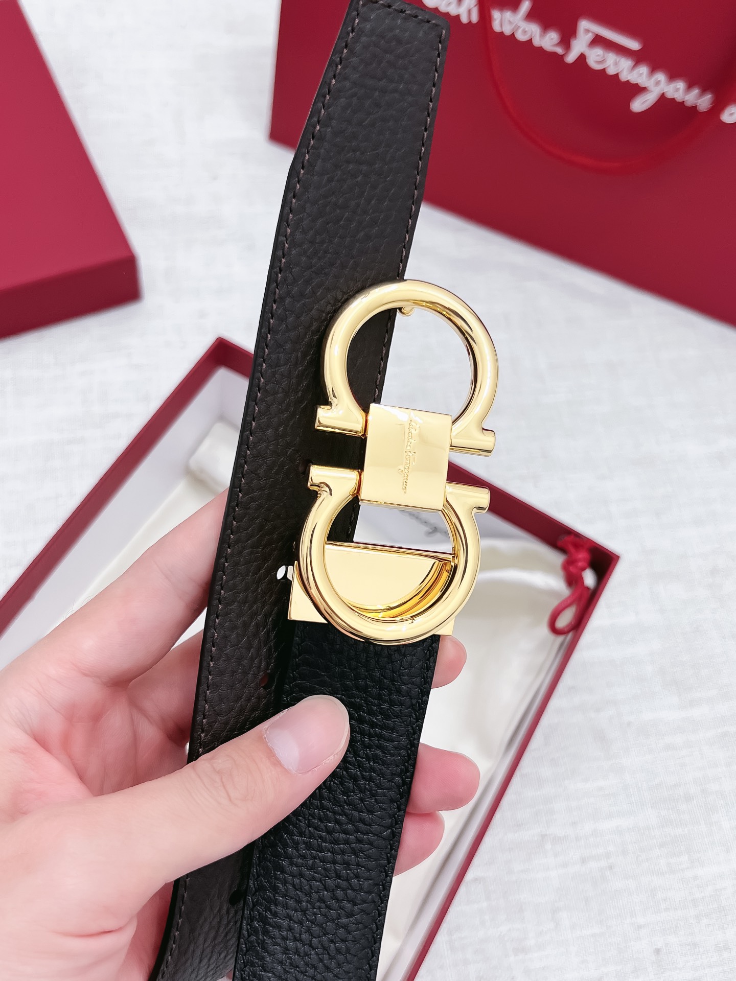 Salvatore Ferragamo Male Basic Belt 35mm-s-m-l