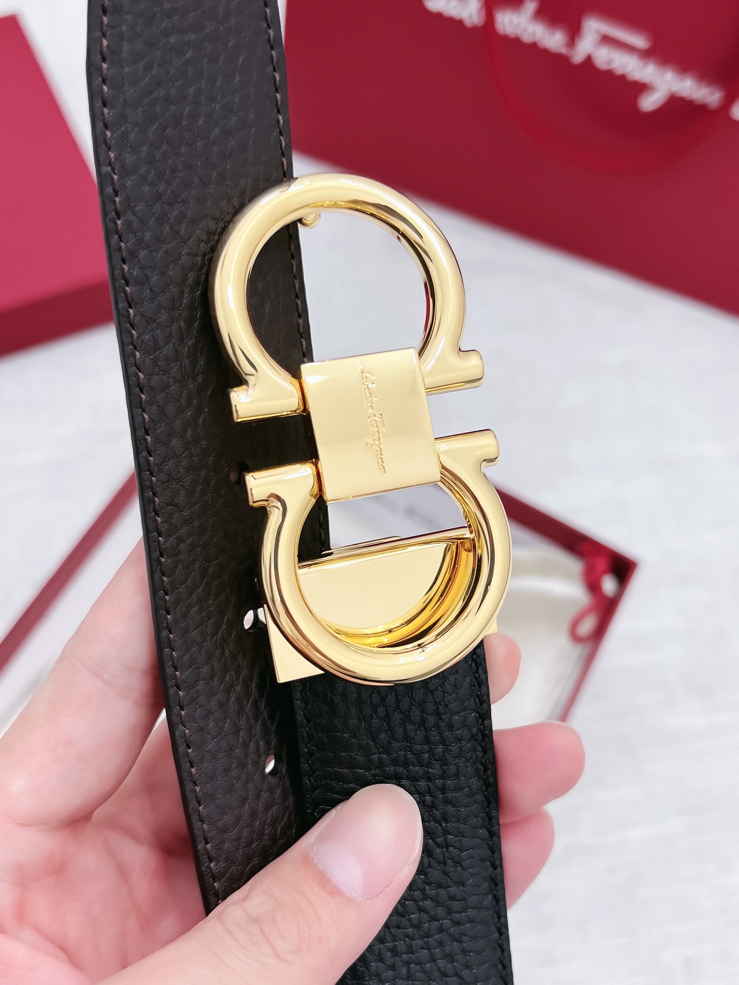 Salvatore Ferragamo Male Basic Belt 35mm-s-m-l