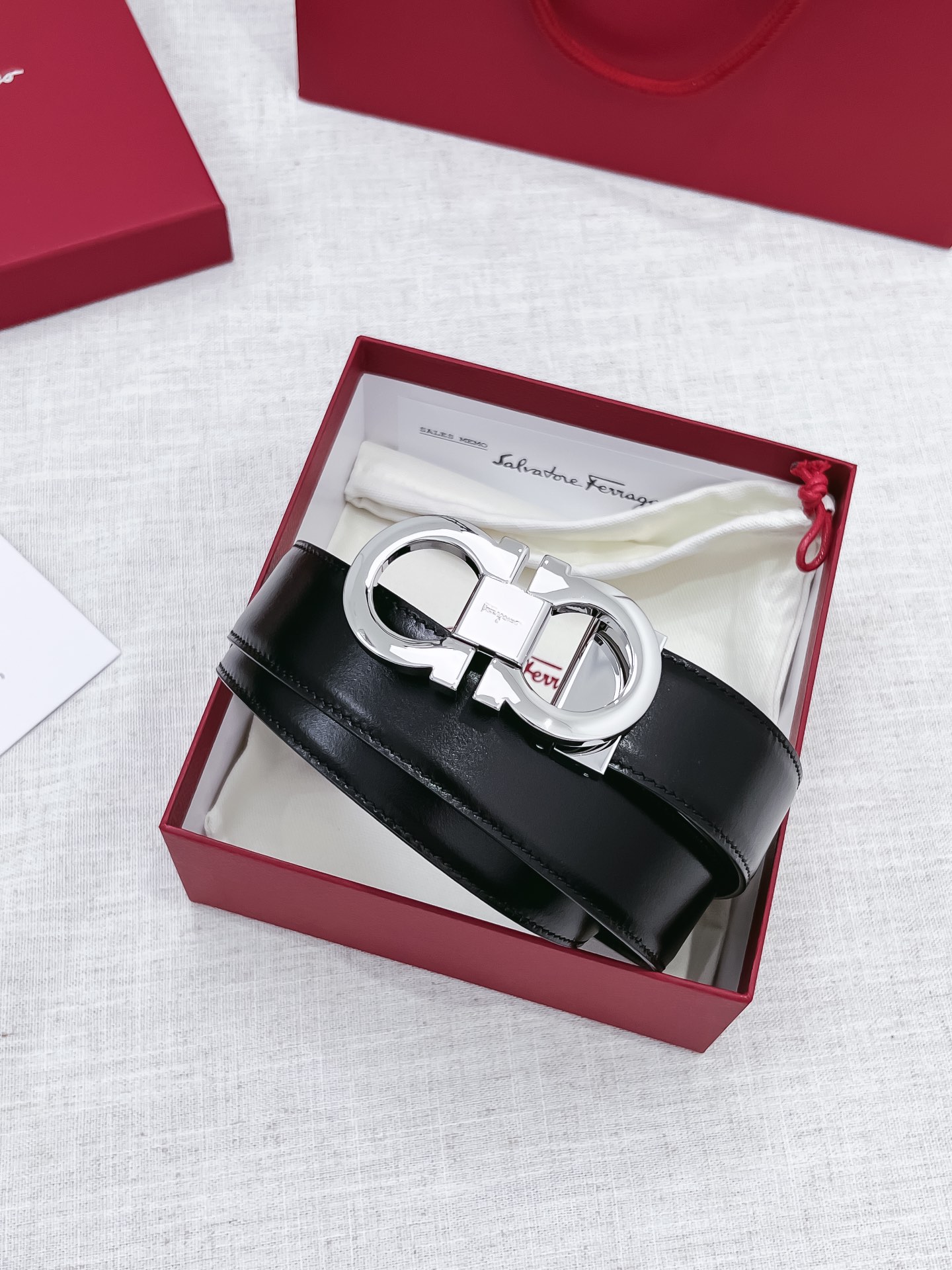 Salvatore Ferragamo Male Basic Belt 35mm-s-m-l