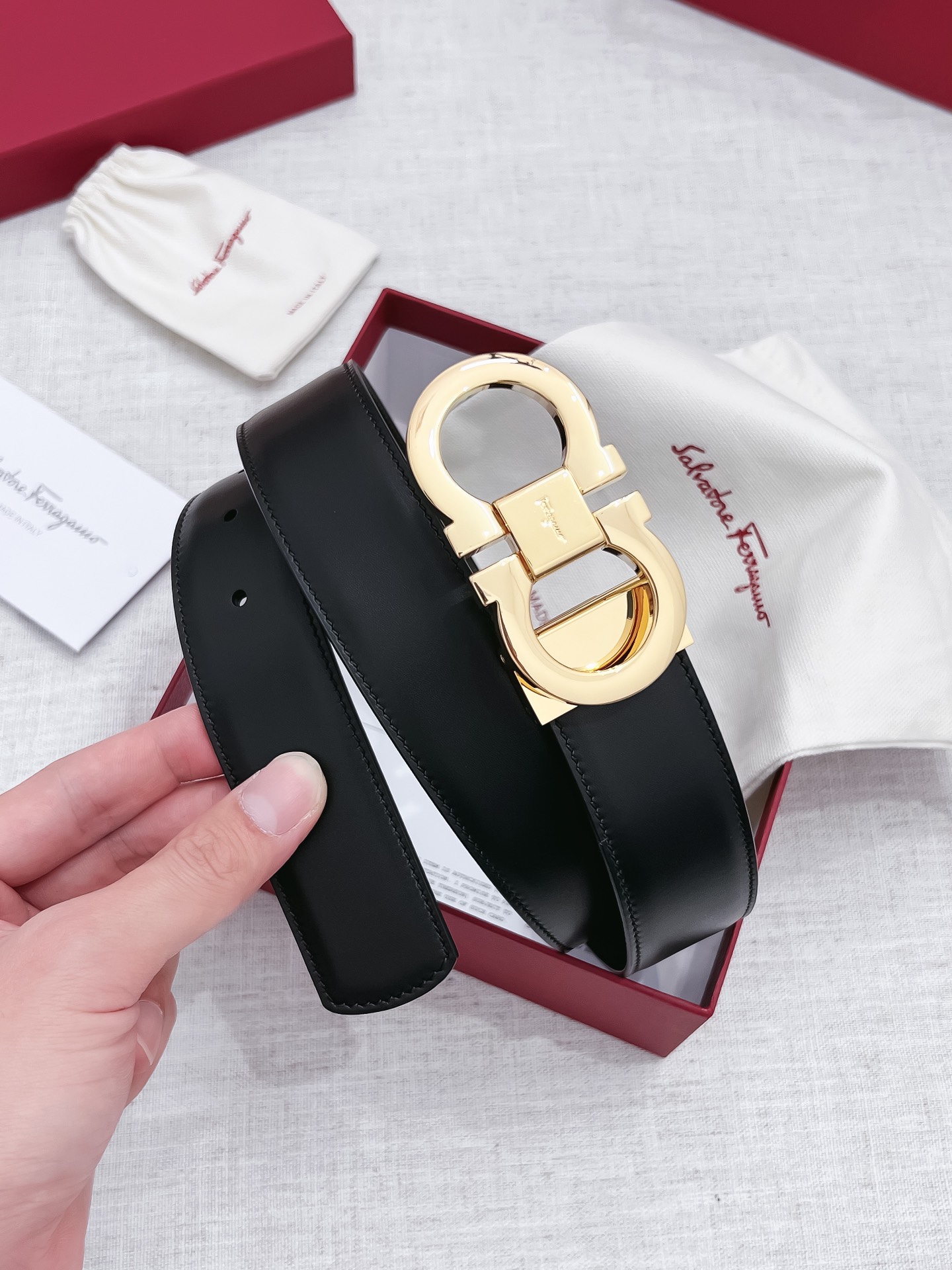 Salvatore Ferragamo Male Basic Belt 35mm-s-m-l