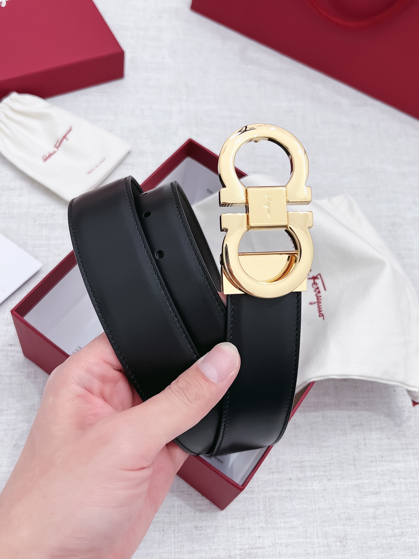 Salvatore Ferragamo Male Basic Belt 35mm-s-m-l