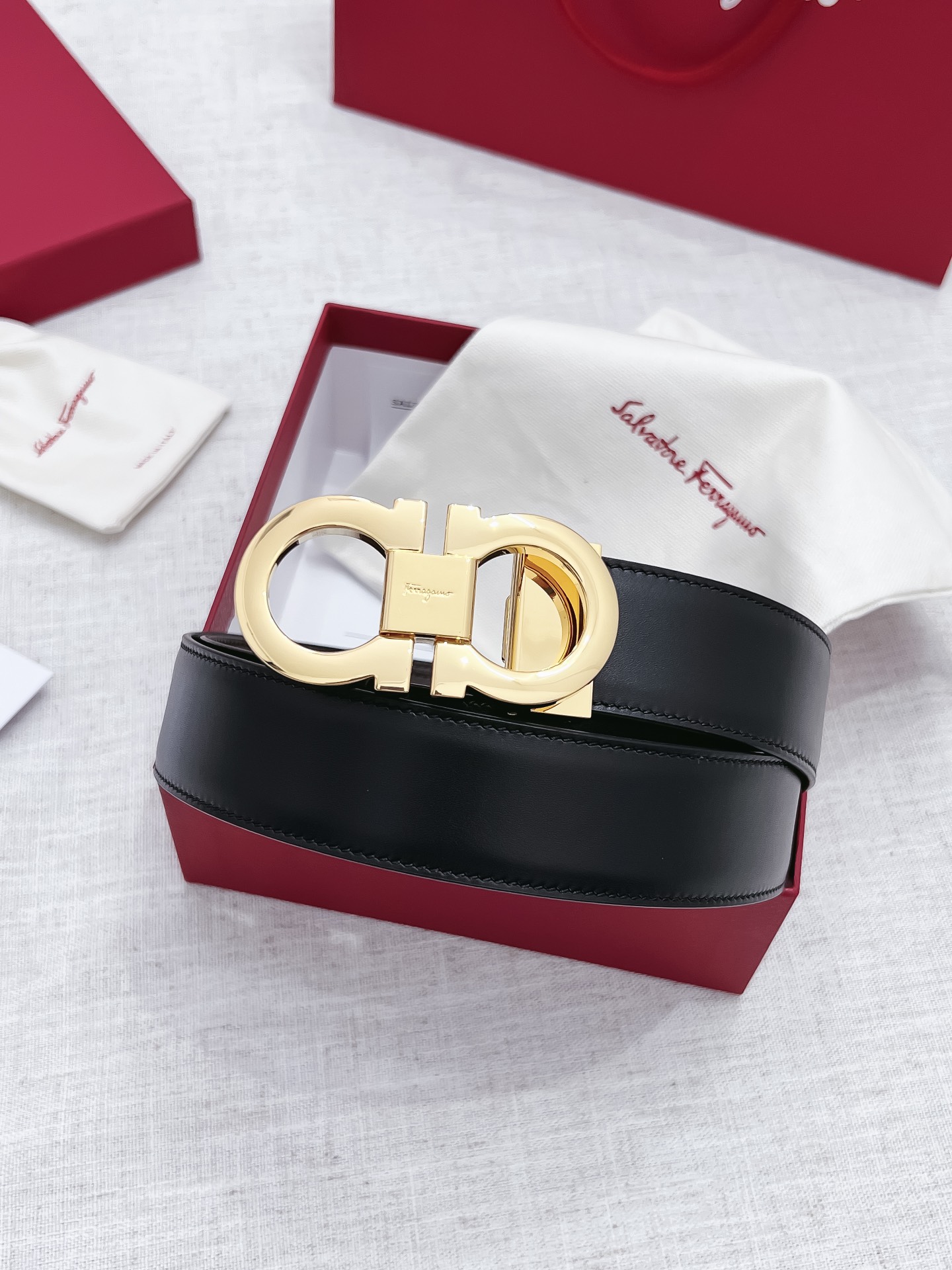 Salvatore Ferragamo Male Basic Belt 35mm-s-m-l