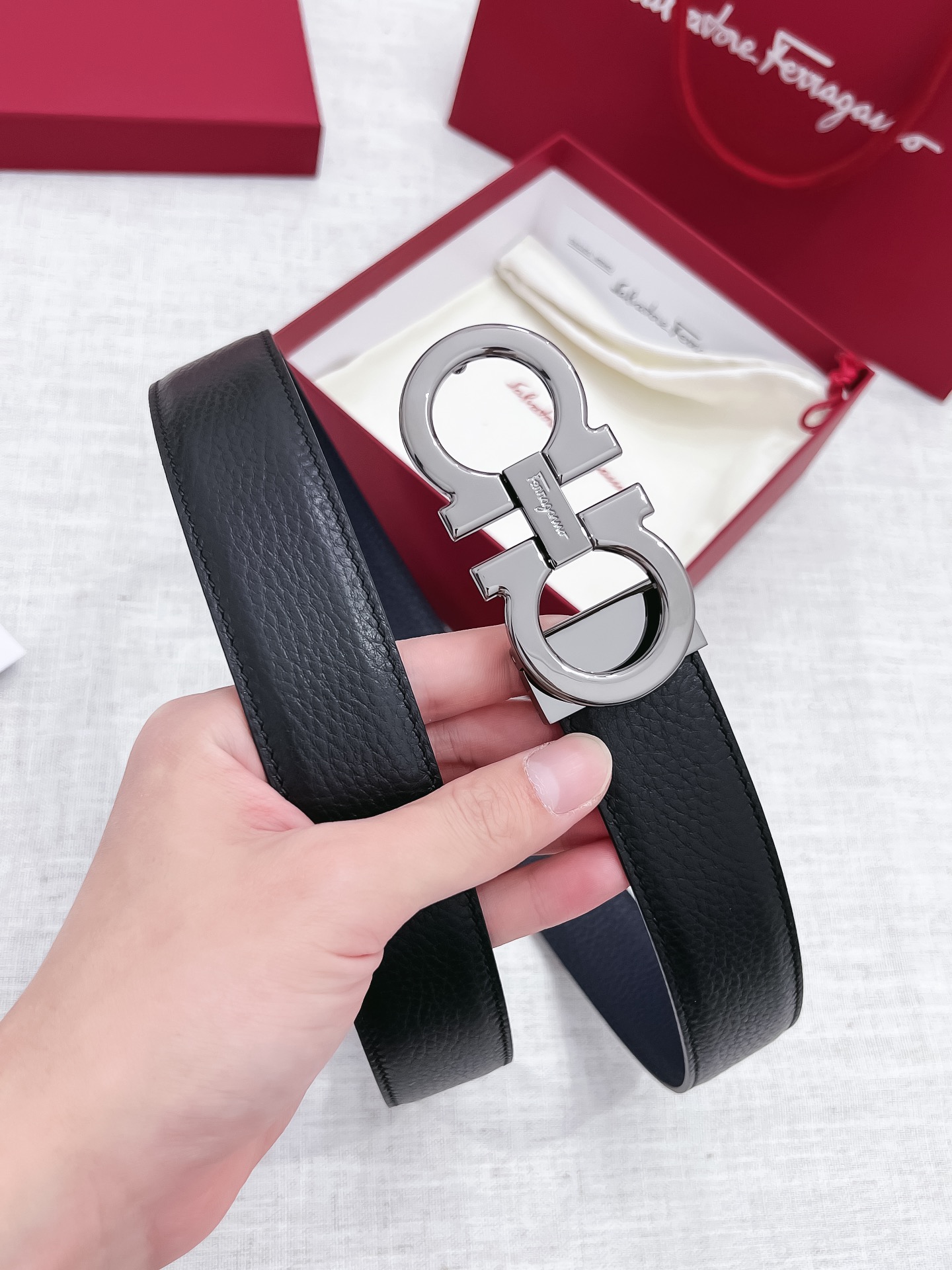 Salvatore Ferragamo Male Basic Belt 35mm-s-m-l