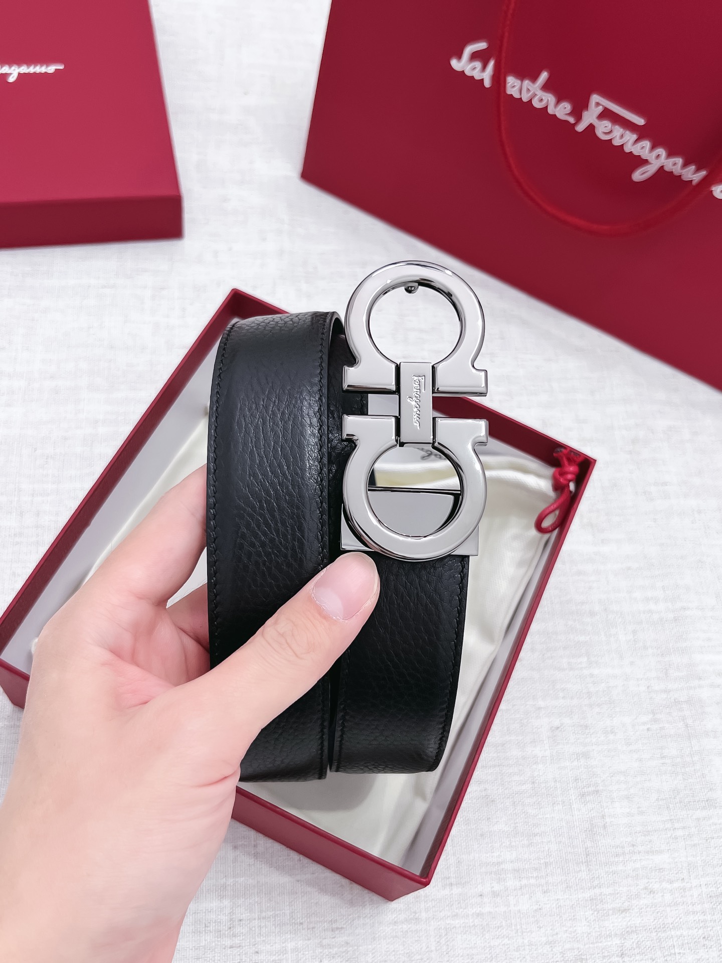 Salvatore Ferragamo Male Basic Belt 35mm-s-m-l