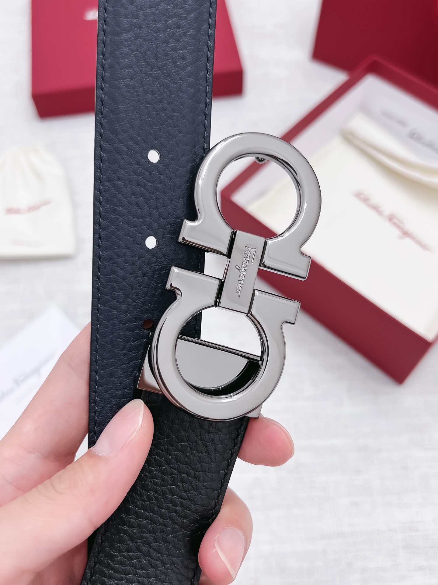 Salvatore Ferragamo Male Basic Belt 35mm-s-m-l