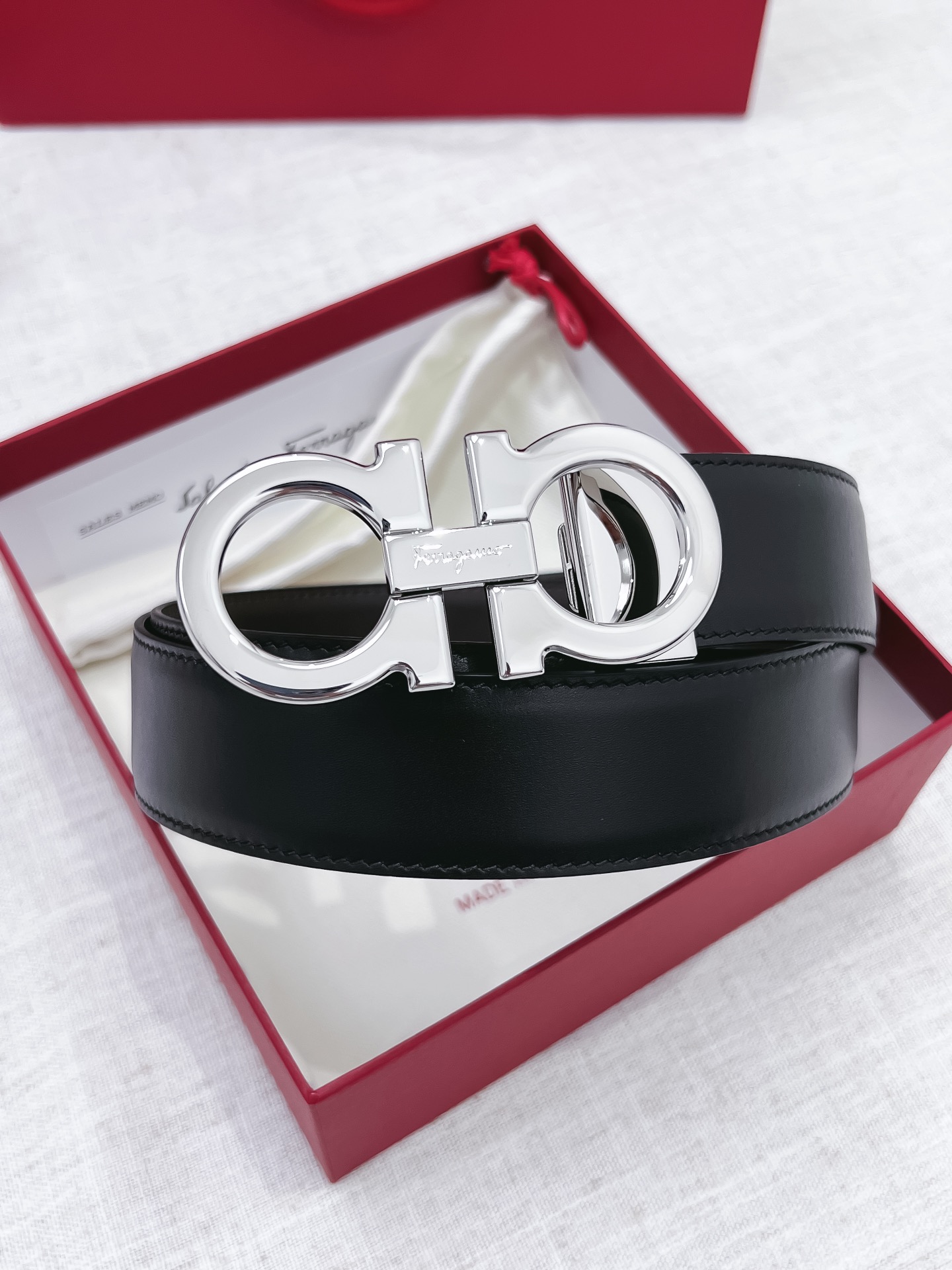 Salvatore Ferragamo Male Basic Belt 35mm-s-m-l