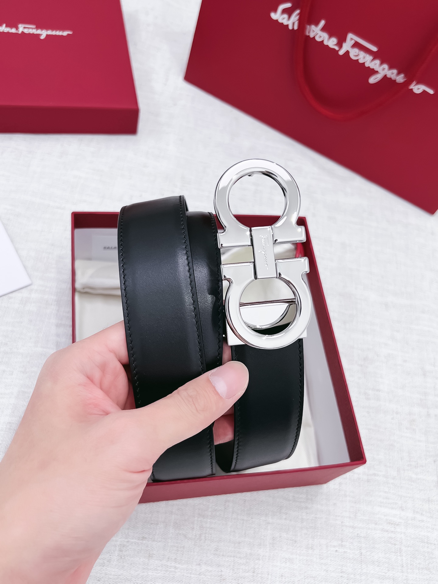 Salvatore Ferragamo Male Basic Belt 35mm-s-m-l