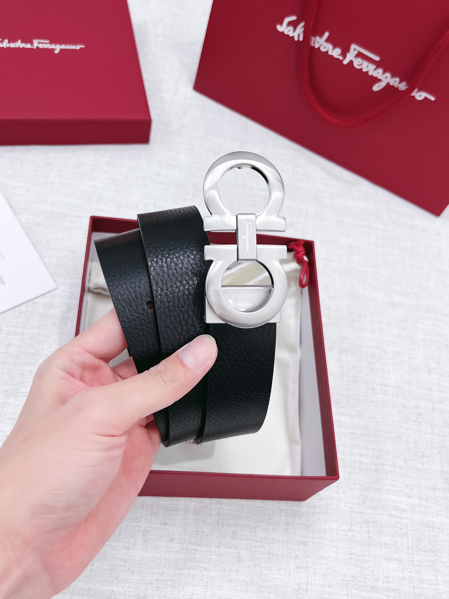 Salvatore Ferragamo Male Basic Belt 35mm-s-m-l