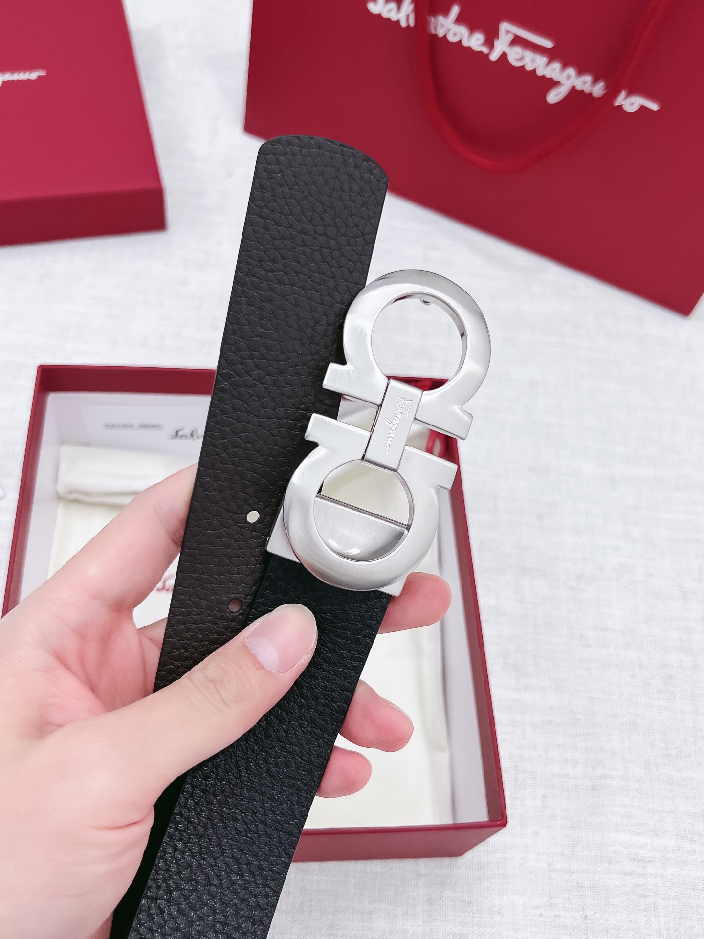 Salvatore Ferragamo Male Basic Belt 35mm-s-m-l