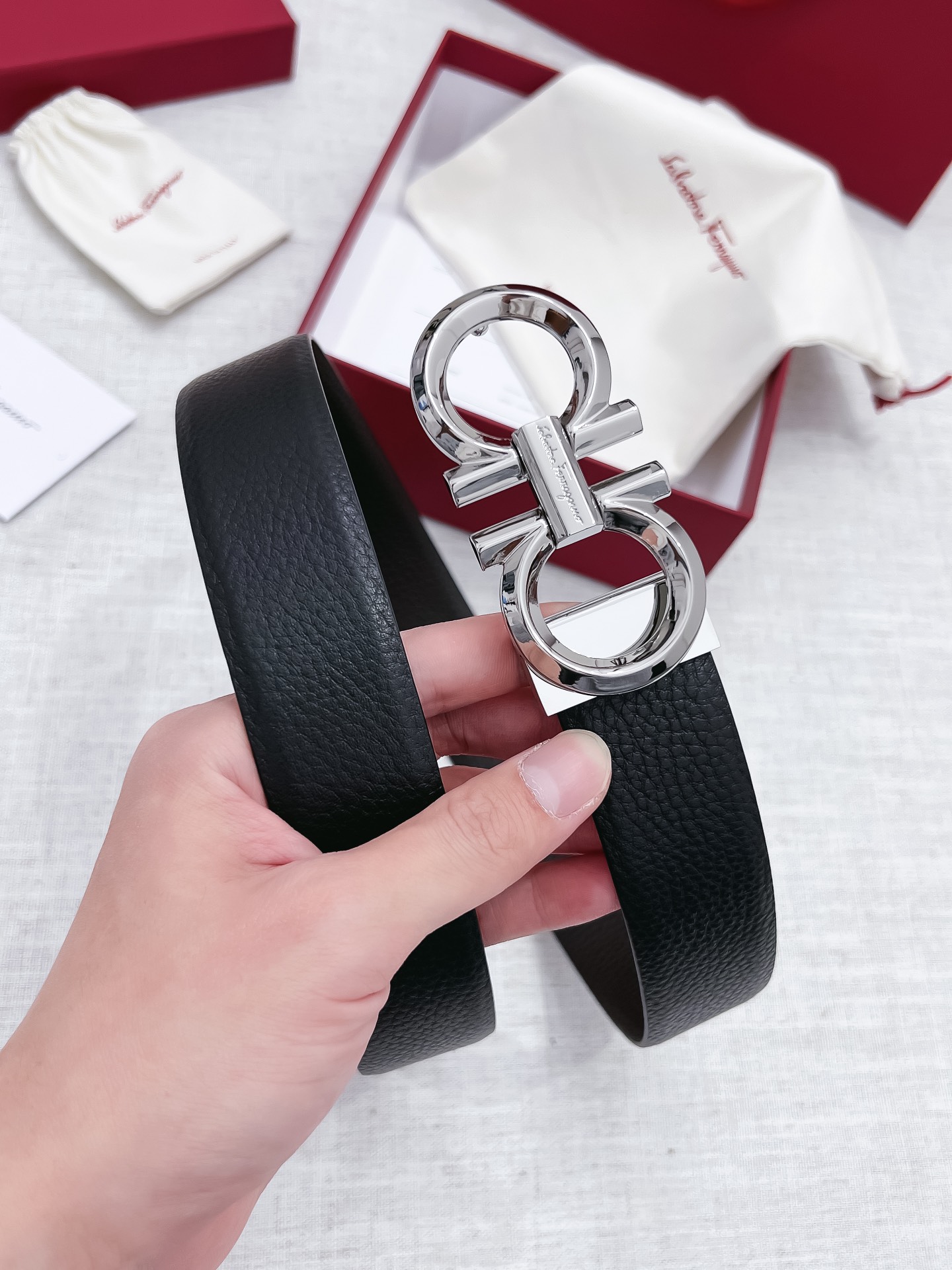 Salvatore Ferragamo Male Basic Belt 35mm-s-m-l