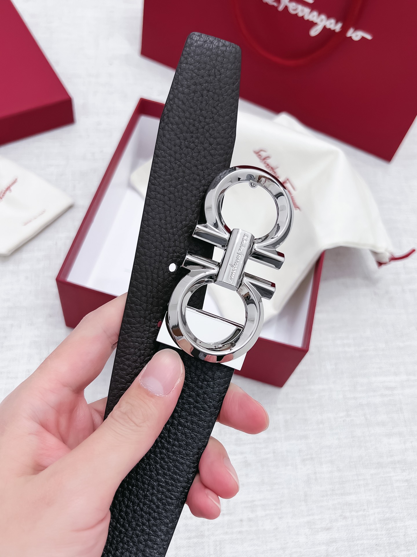 Salvatore Ferragamo Male Basic Belt 35mm-s-m-l