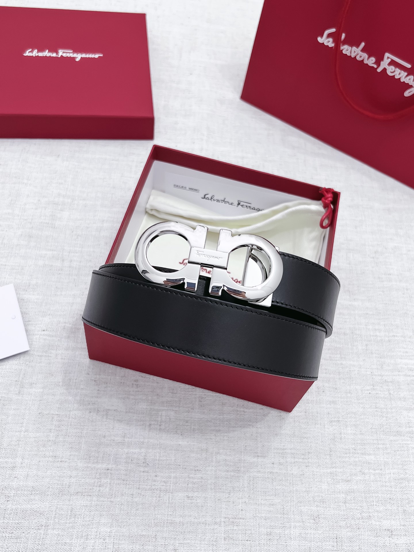 Salvatore Ferragamo Male Basic Belt 35mm-s-m-l