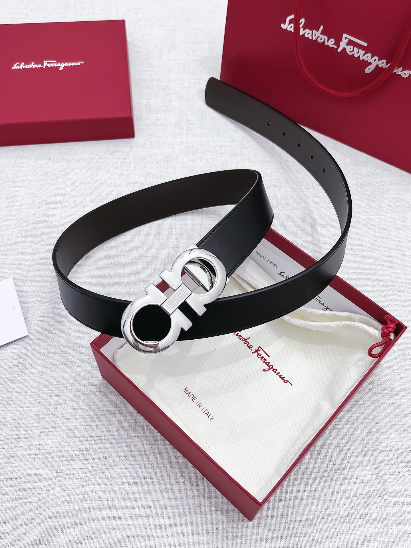 Salvatore Ferragamo Male Basic Belt 35mm-s-m-l