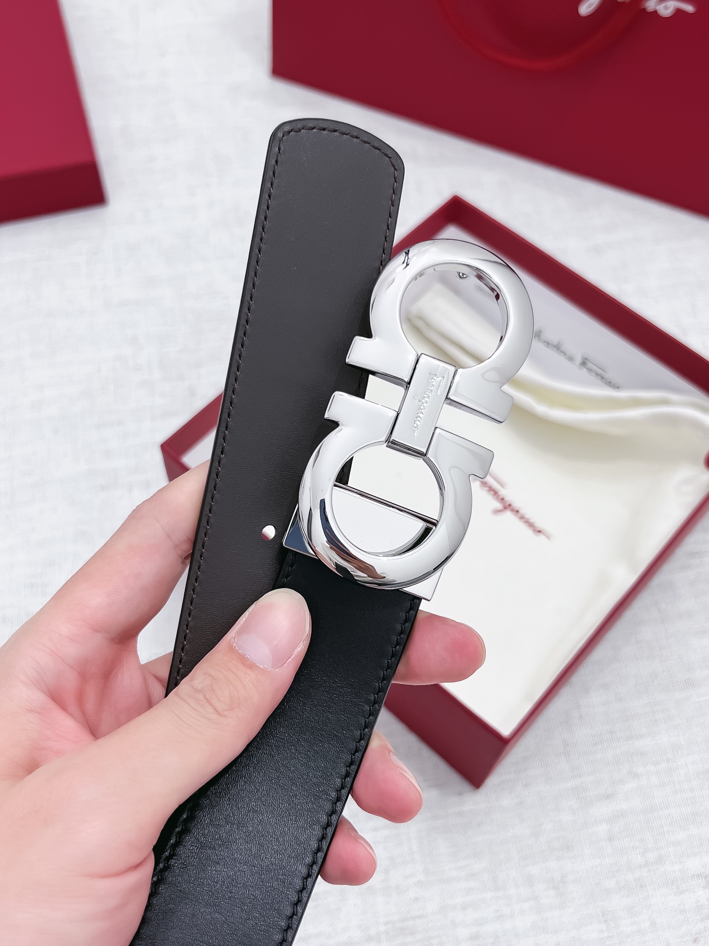 Salvatore Ferragamo Male Basic Belt 35mm-s-m-l