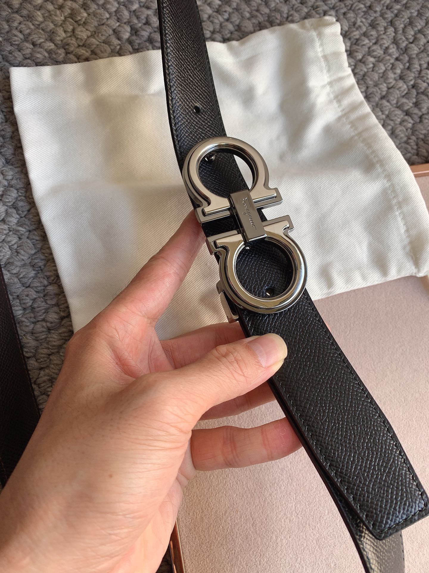 Salvatore Ferragamo Male Leather Belt