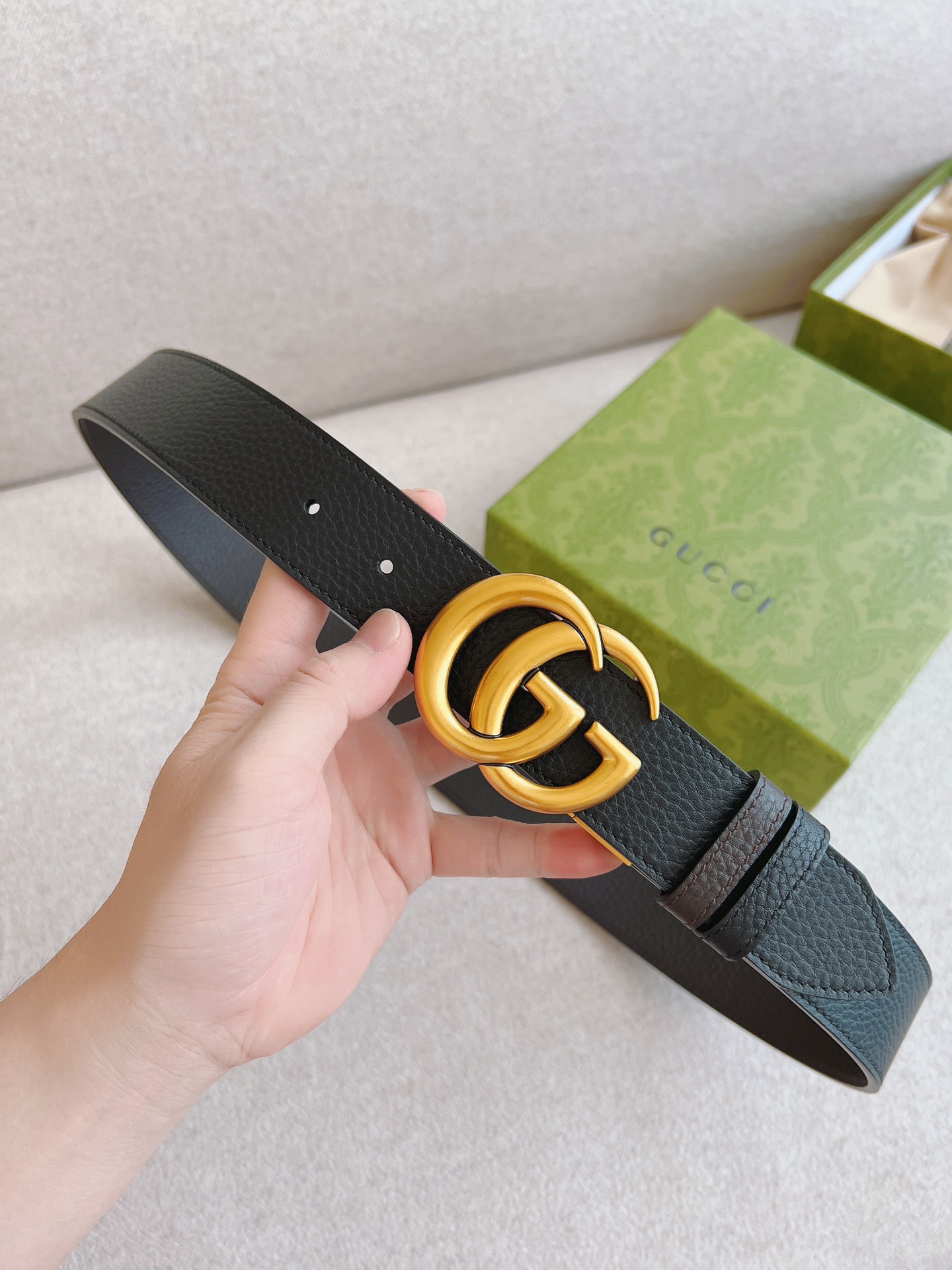 Gucci Male Basic Belt Cow Leather