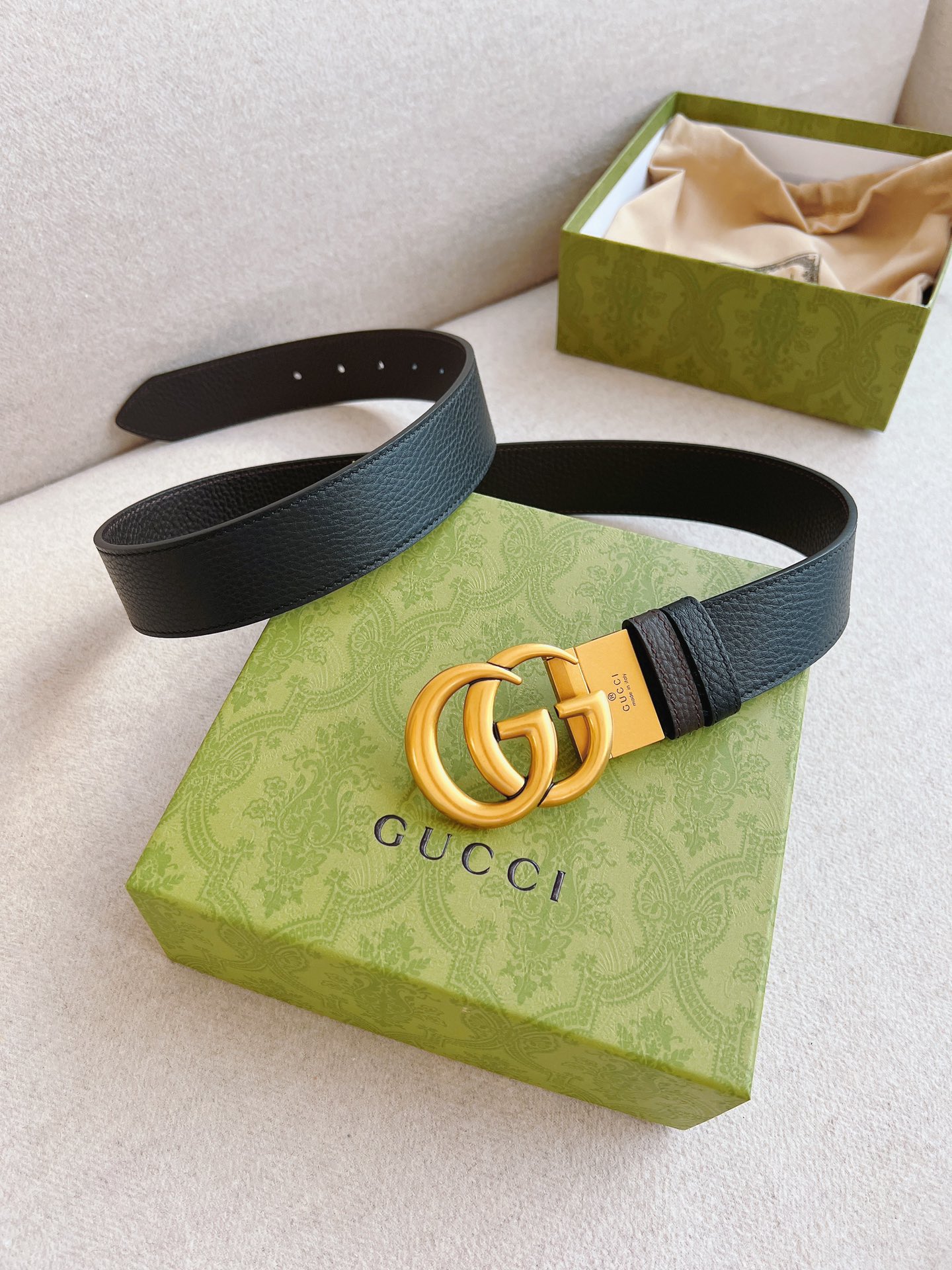 Gucci Male Basic Belt Cow Leather