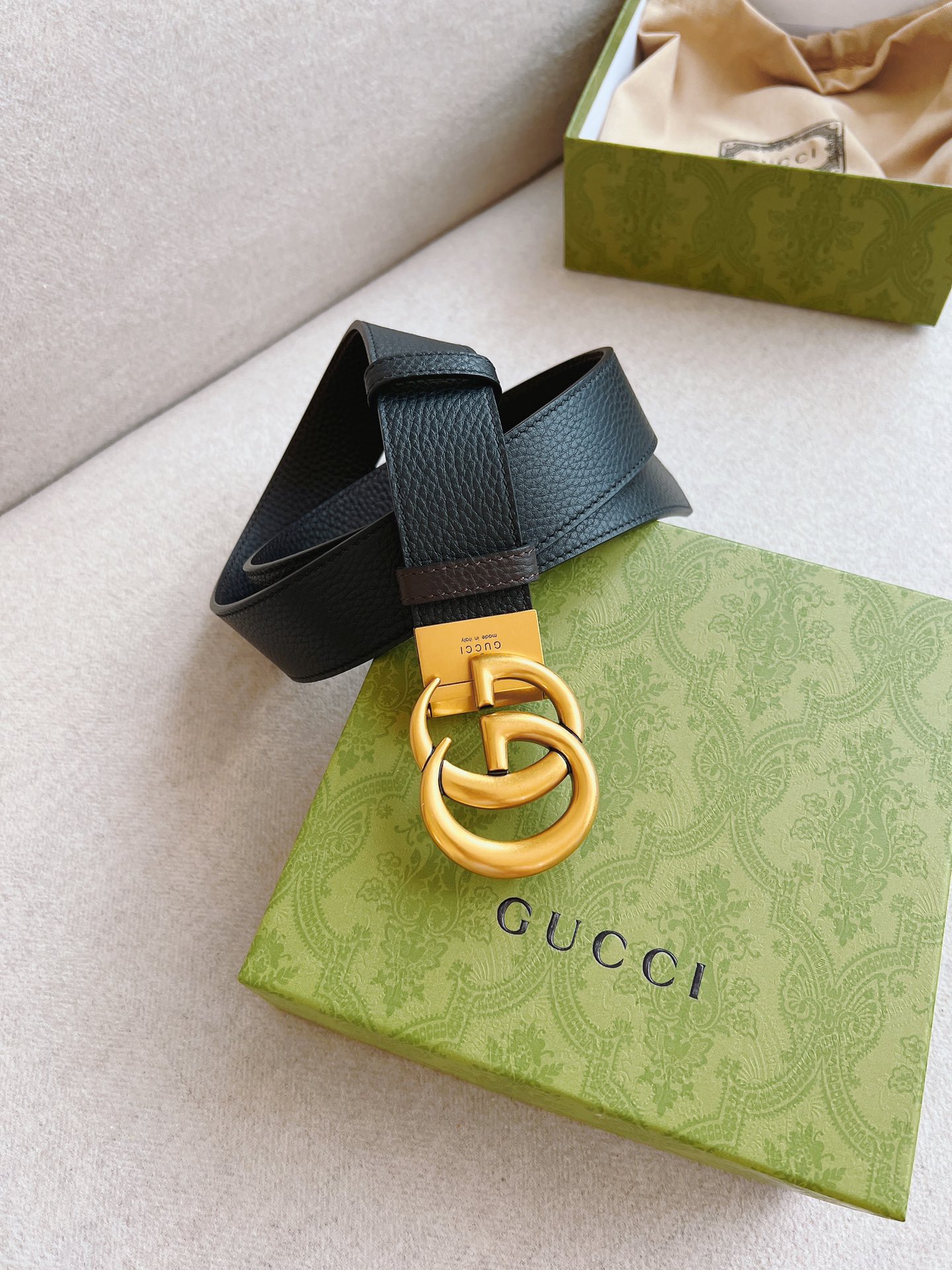 Gucci Male Basic Belt Cow Leather