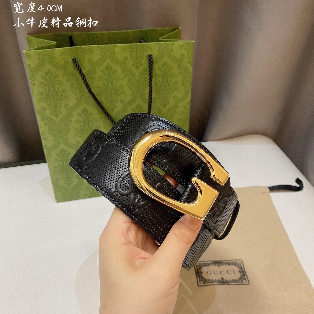 Gucci Male Basic Belt Cow Leather 13514-m