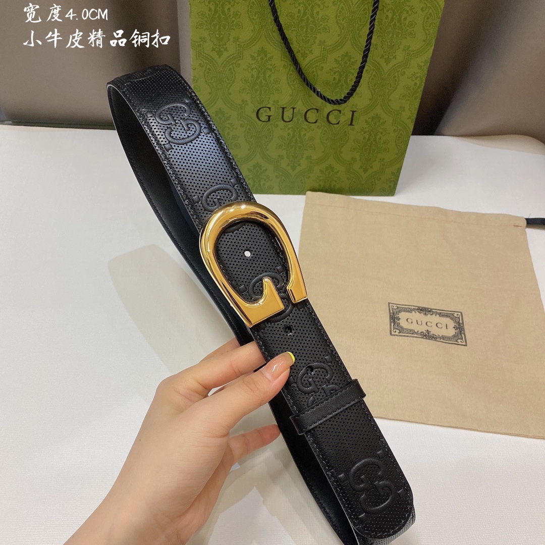 Gucci Male Basic Belt Cow Leather 13514-m