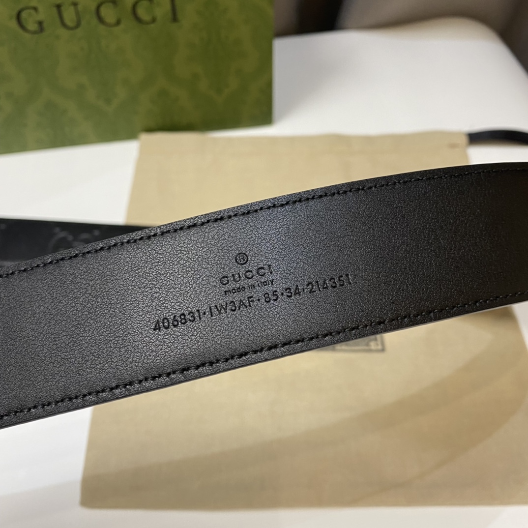 Gucci Male Basic Belt Cow Leather 13514-m
