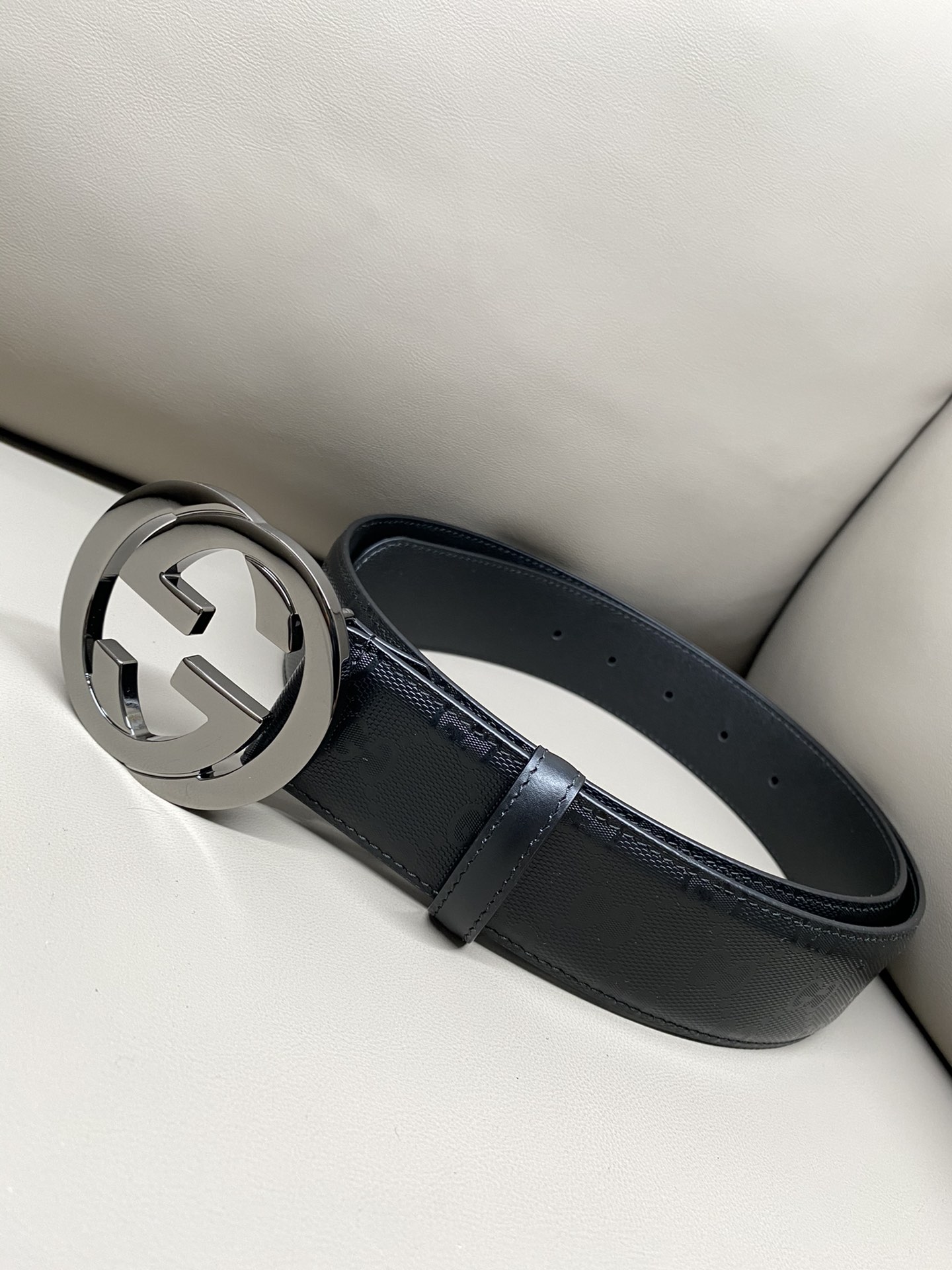 Gucci Male Canvas Belt Canvas S-m