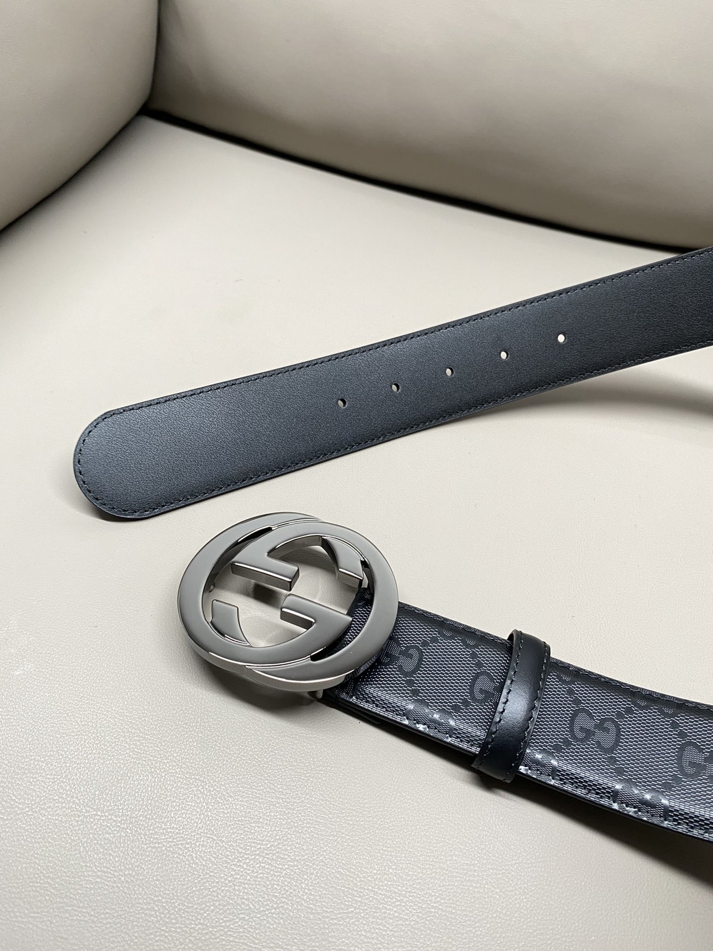 Gucci Male Canvas Belt Canvas S-m