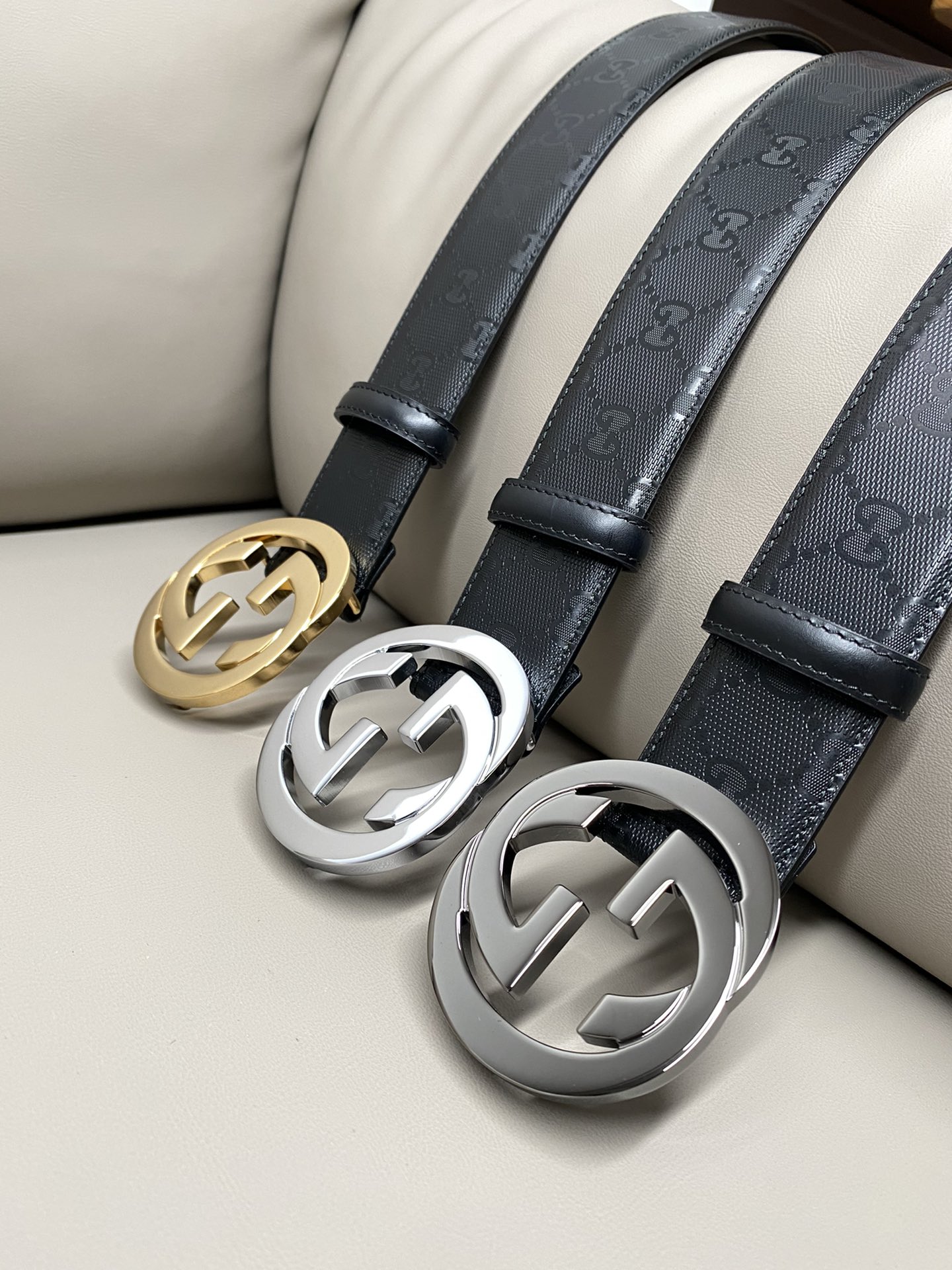 Gucci Male Canvas Belt Canvas S-m